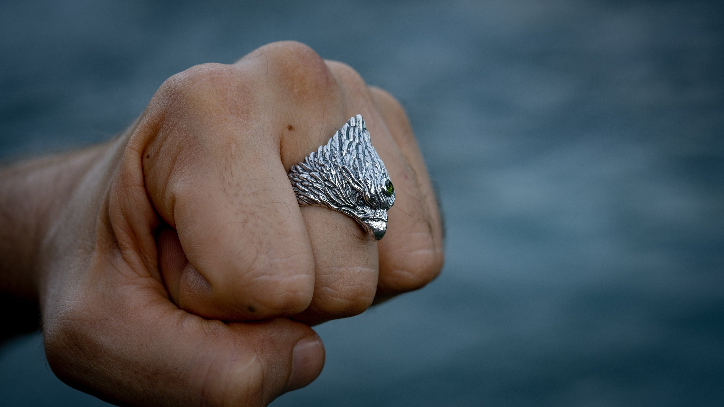 Silver Eagle Ring