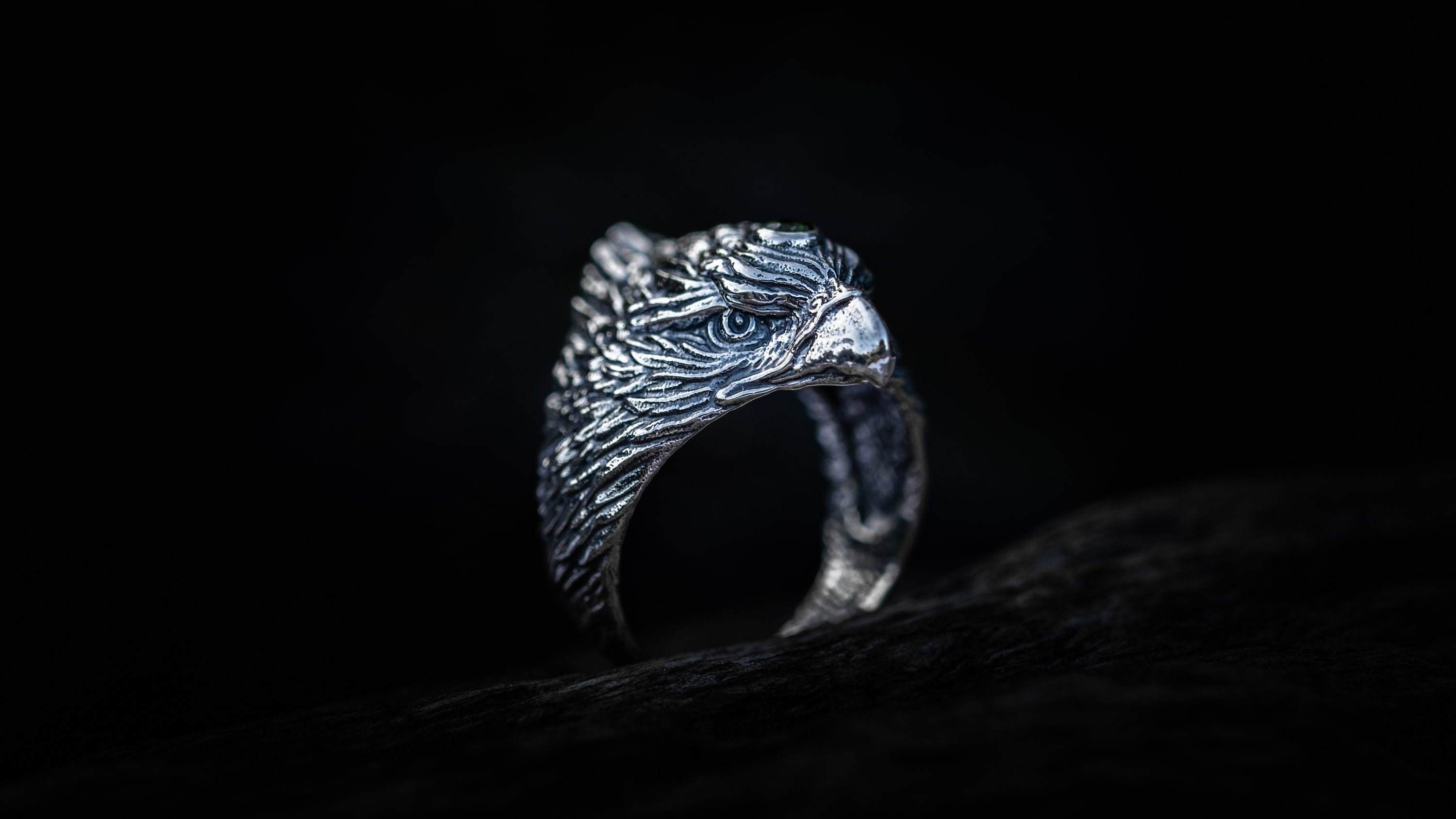 Silver Eagle Ring