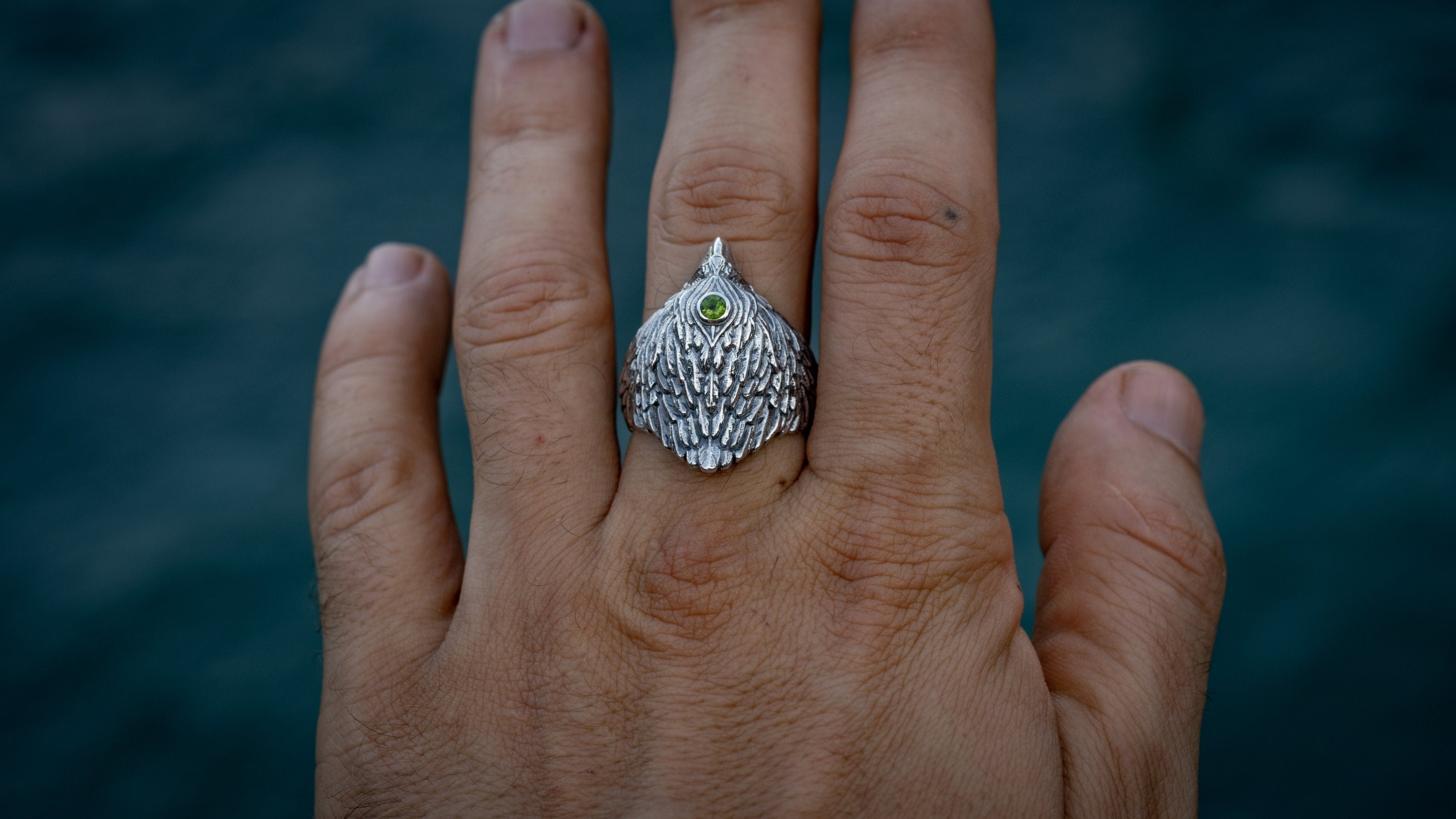 Silver Eagle Ring
