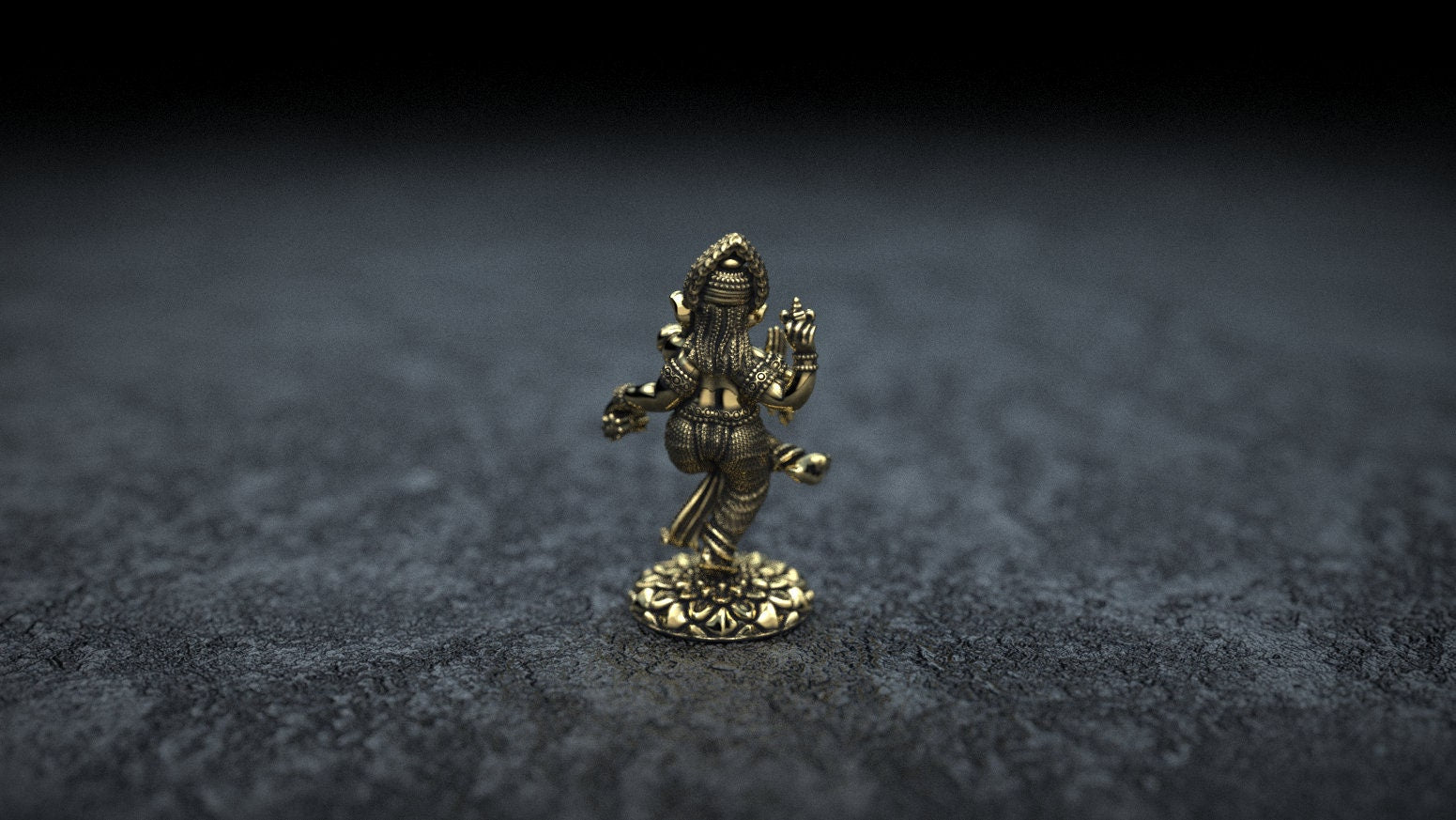 Gold Ganesha Statue