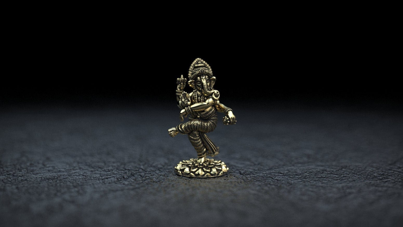 Gold Ganesha Statue