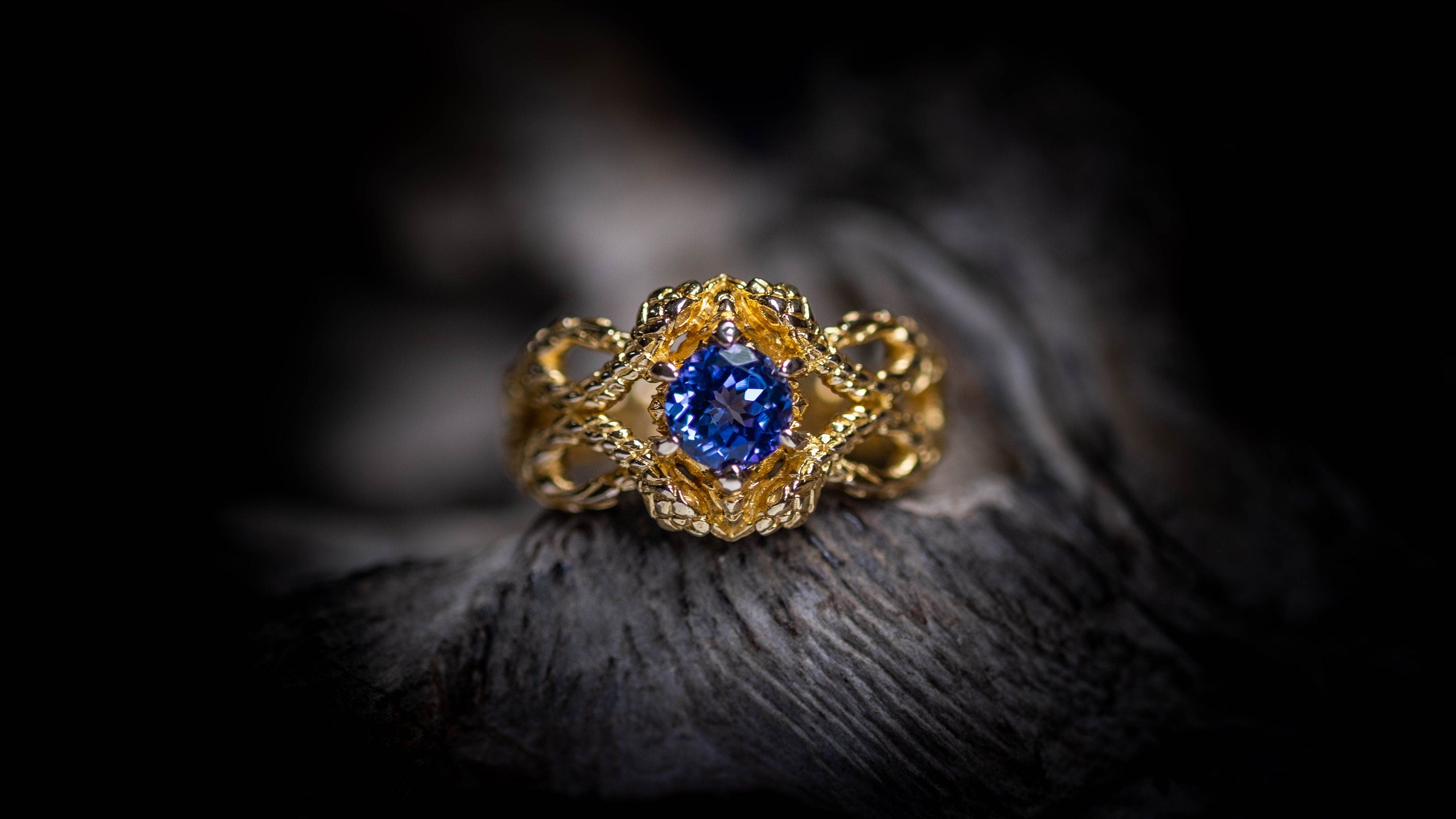 Snake engagement ring