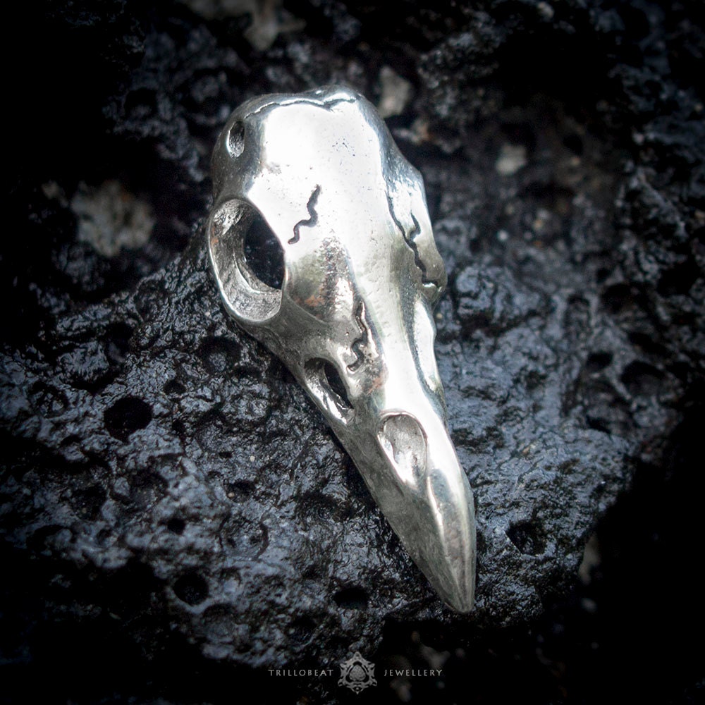 Raven Skull Necklace