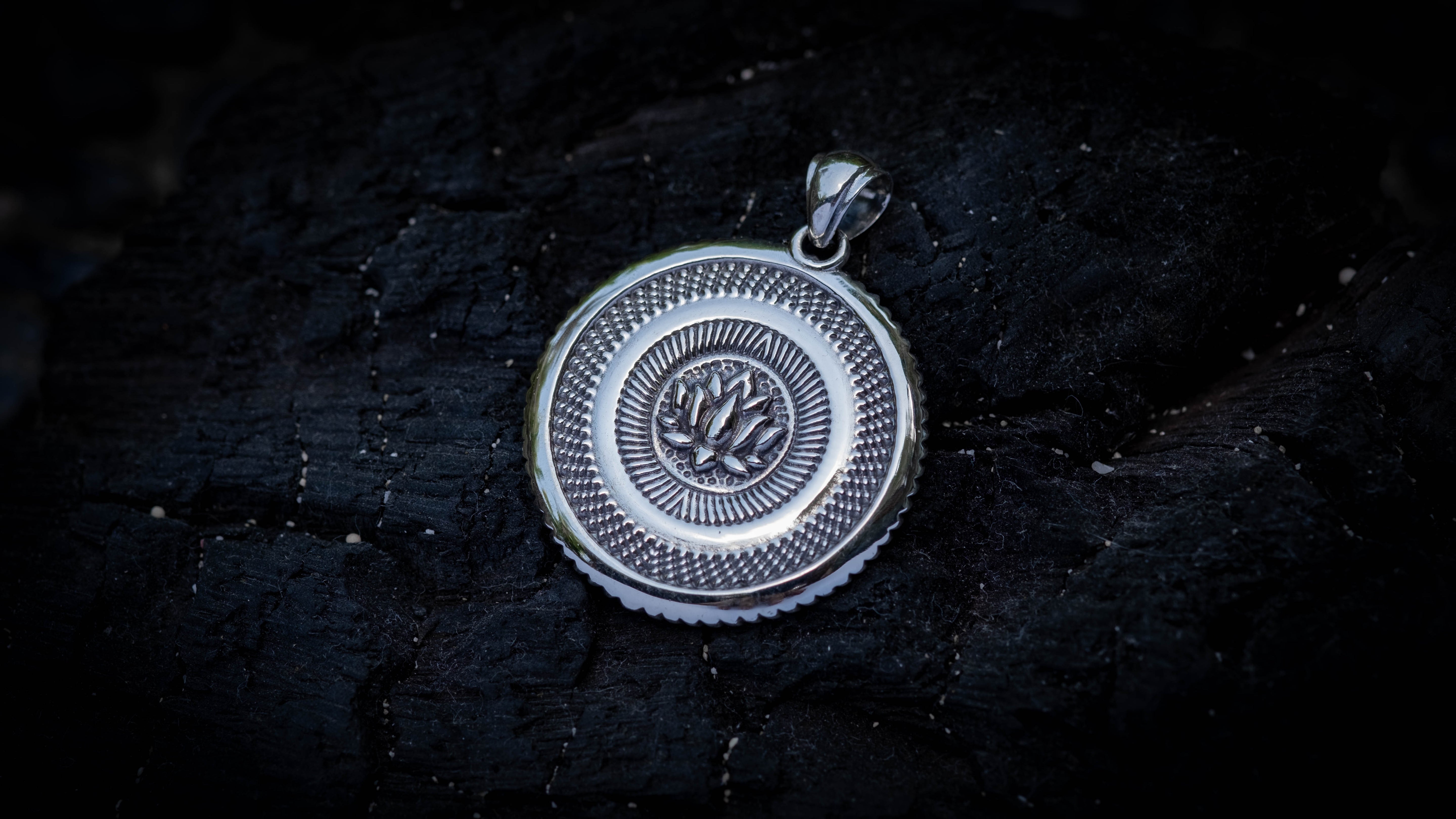 Silver Buddha Pendant