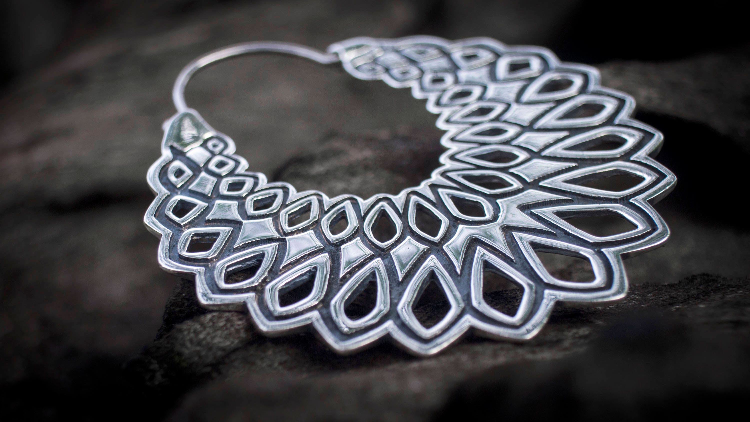 Mandala Earrings | Bohemian Hoop Earrings | Boho Earrings | Tribal Earrings