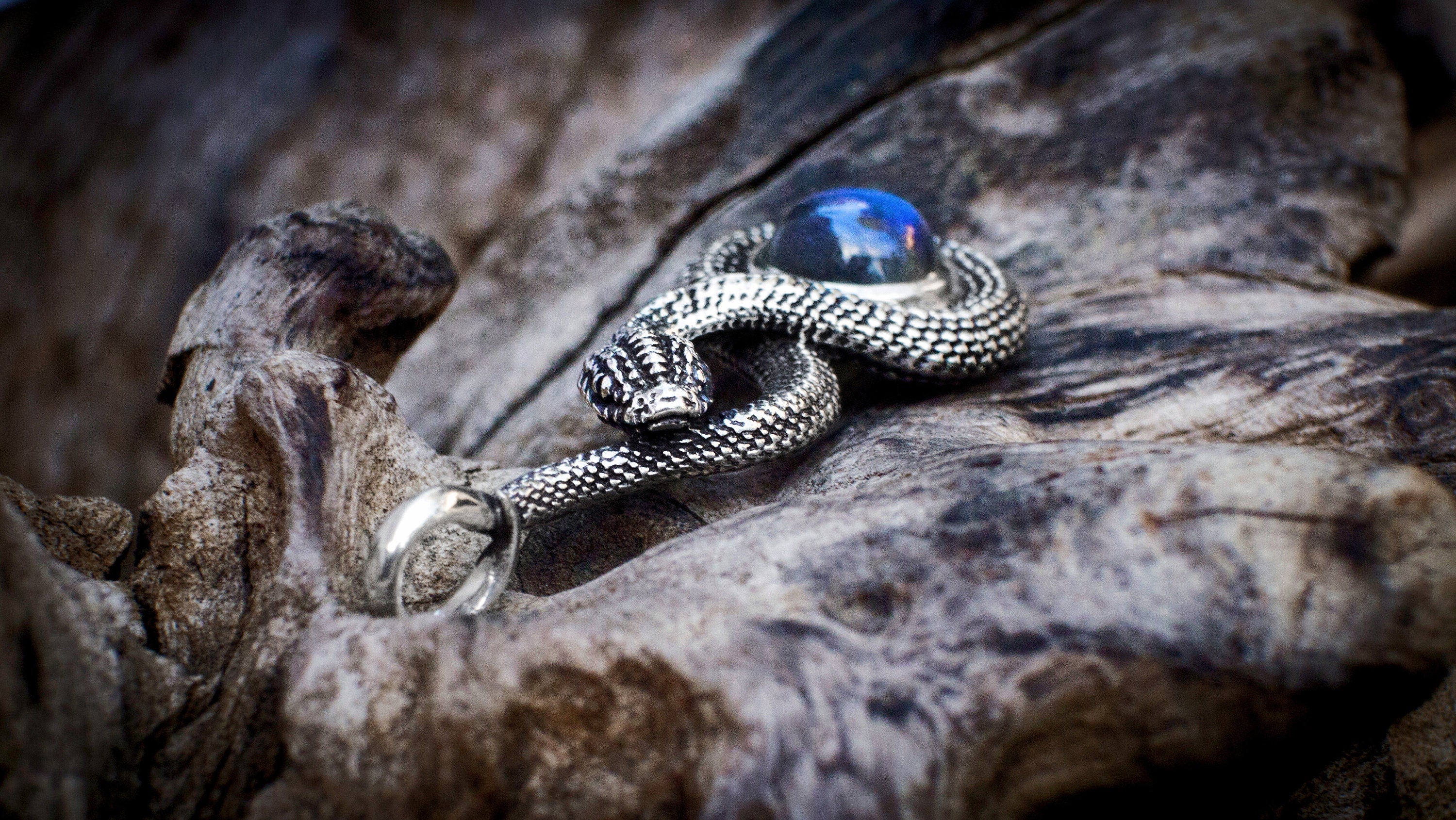 Silver Snake Pendant | Serpent Necklace | Silver Snake Jewelry | Animal Jewelry