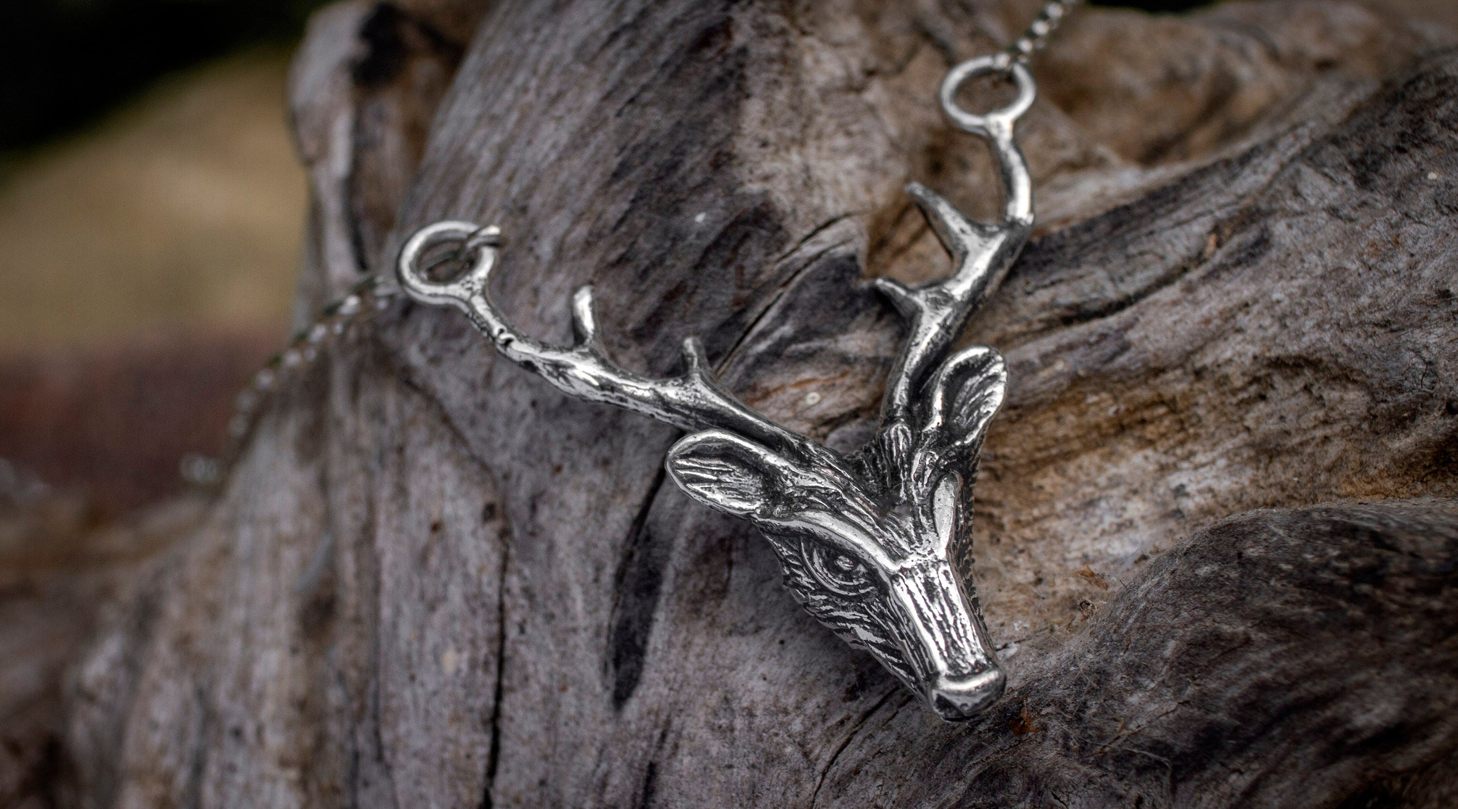 Deer Pendant | Silver Deer Pendant with gemstone | Deer Jewelry | Animal Pendant | Animal Jewelry | Nature Inspired