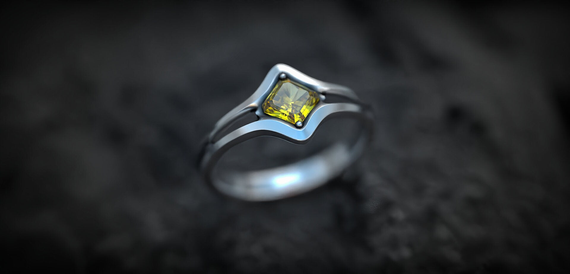 Garnet Engagement Ring | January Birthstone Ring | Delicate Ring | Alternative Engagement Ring | Solitaire Engagement Ring