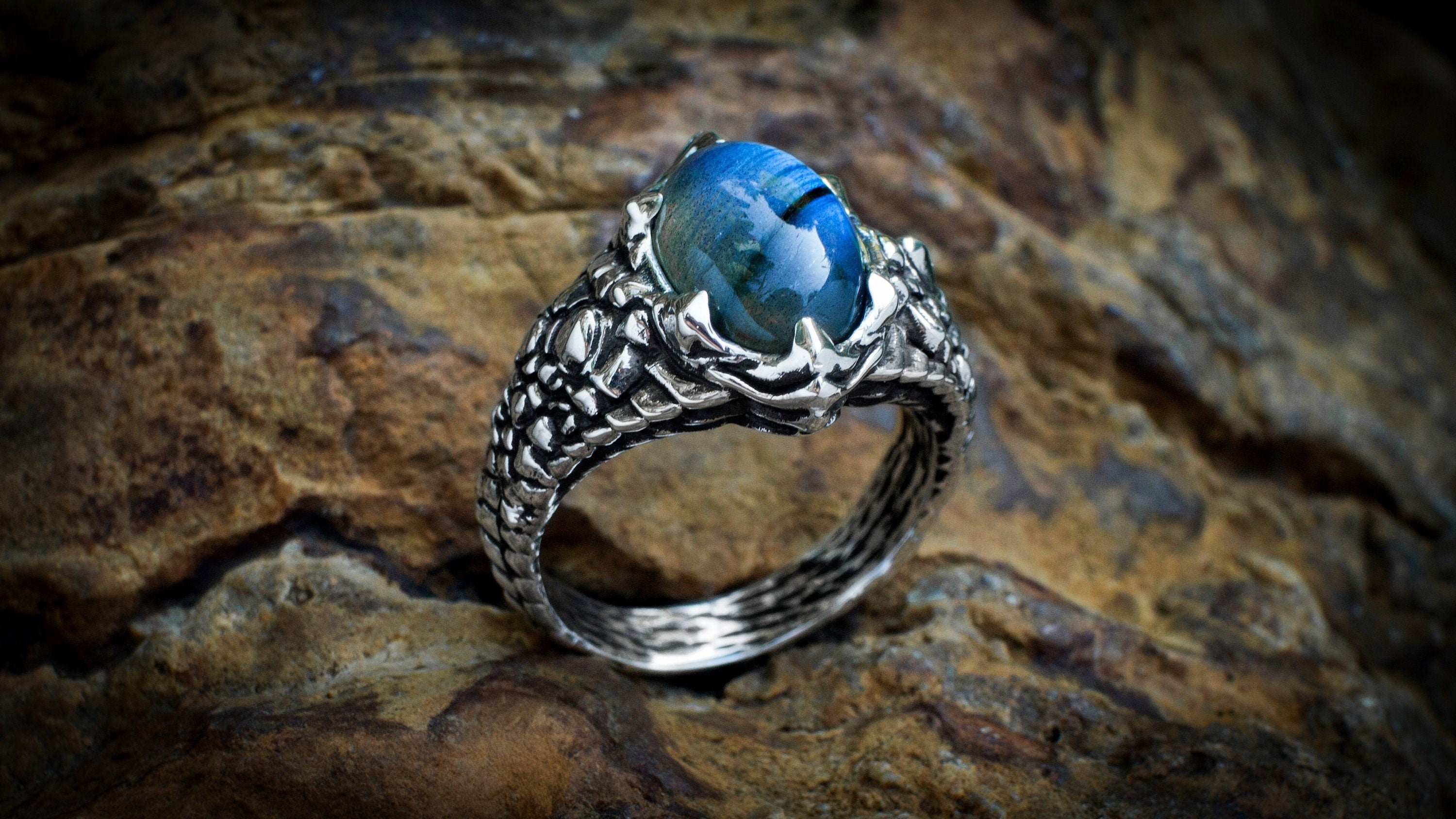 Dragon ring 'Dragon Claw' | Dragon Claw ring | Dragon Jewelry | Scales ring | Cool Mens Rings