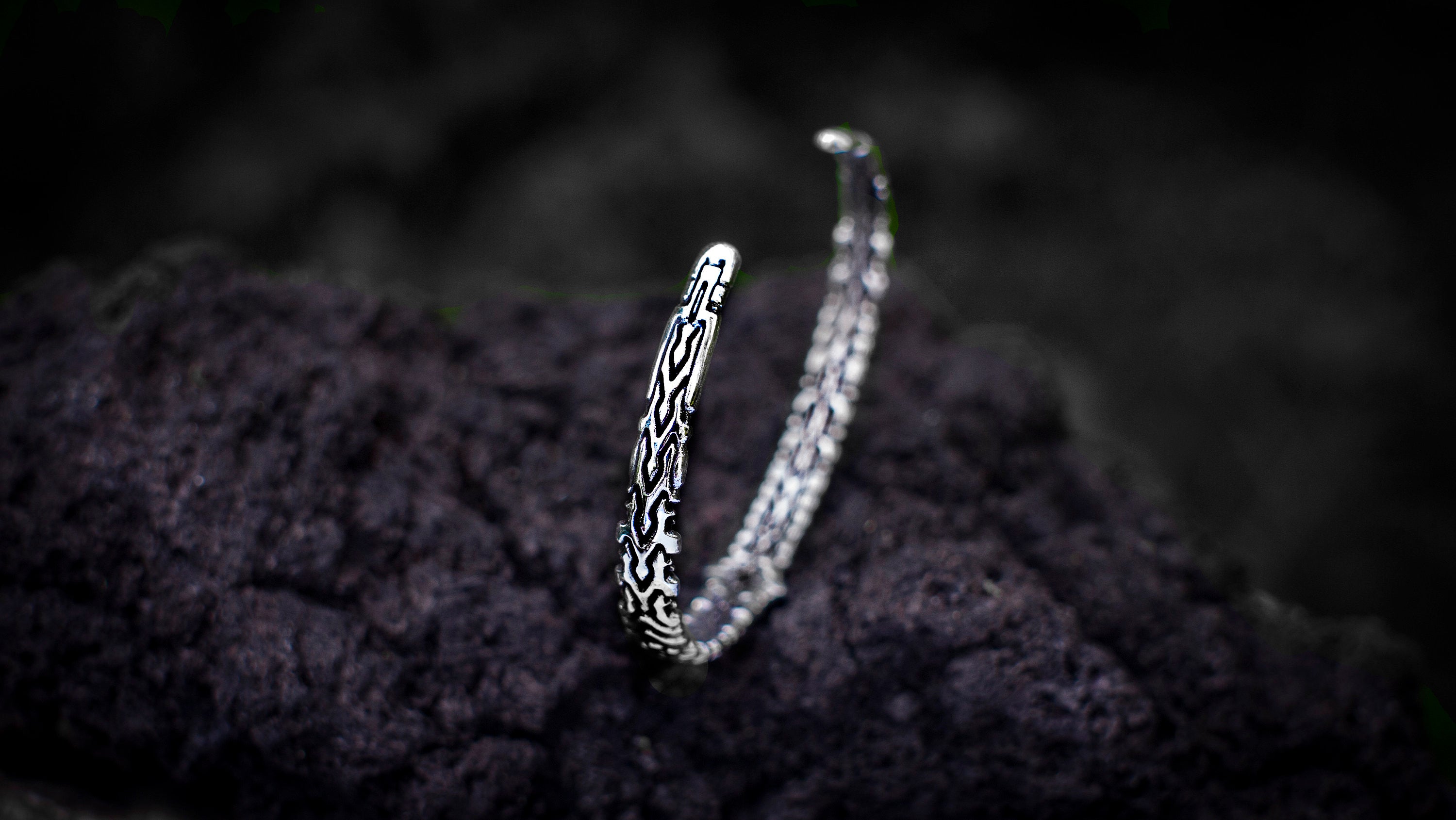 Silver Bangle Bracelet with Gemstone | Silver Cuff Bracelet | Mens Cuff Bracelet | Sterling Silver Cuff Bracelets For Women