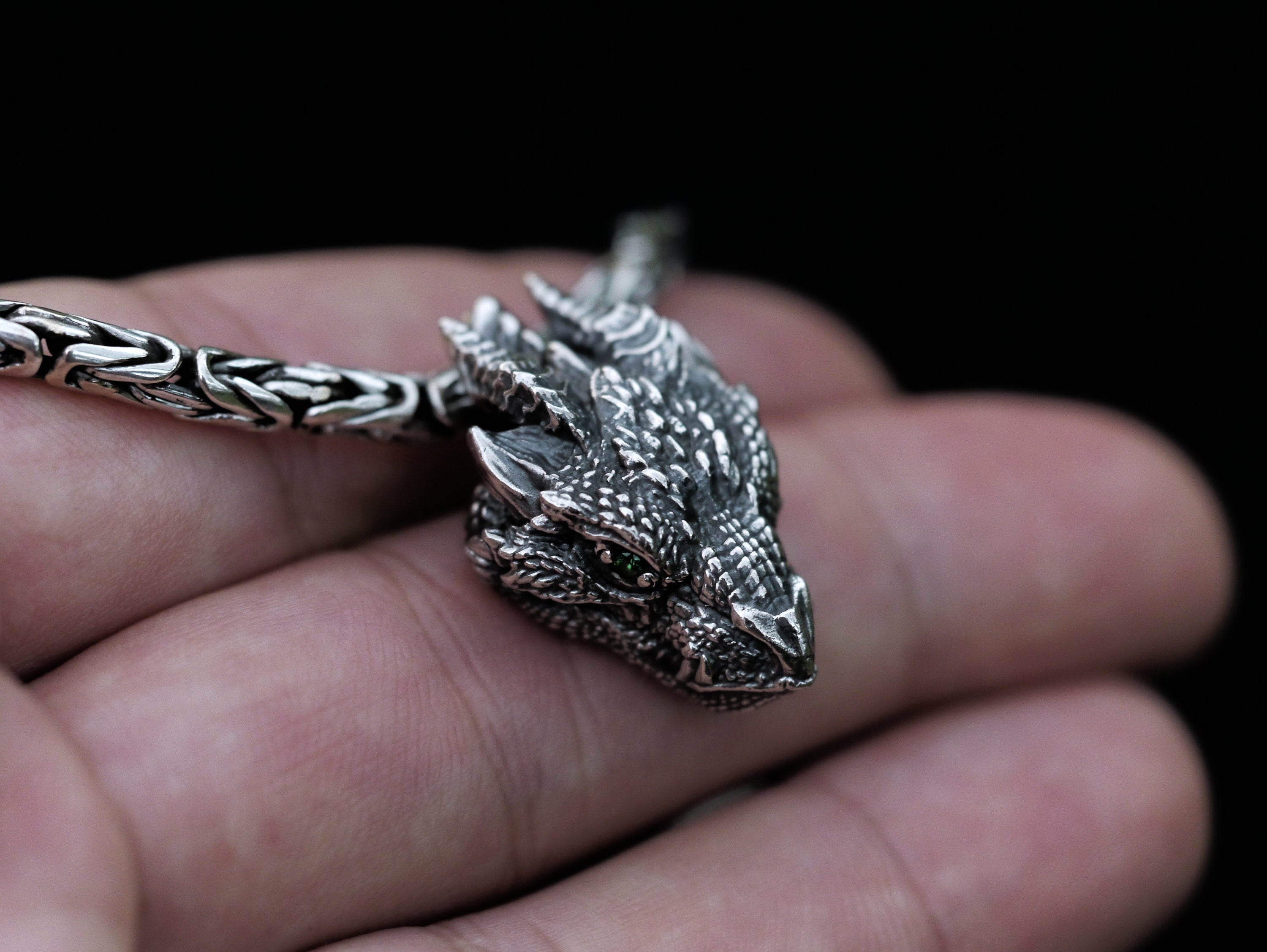 Silver Dragon Necklace