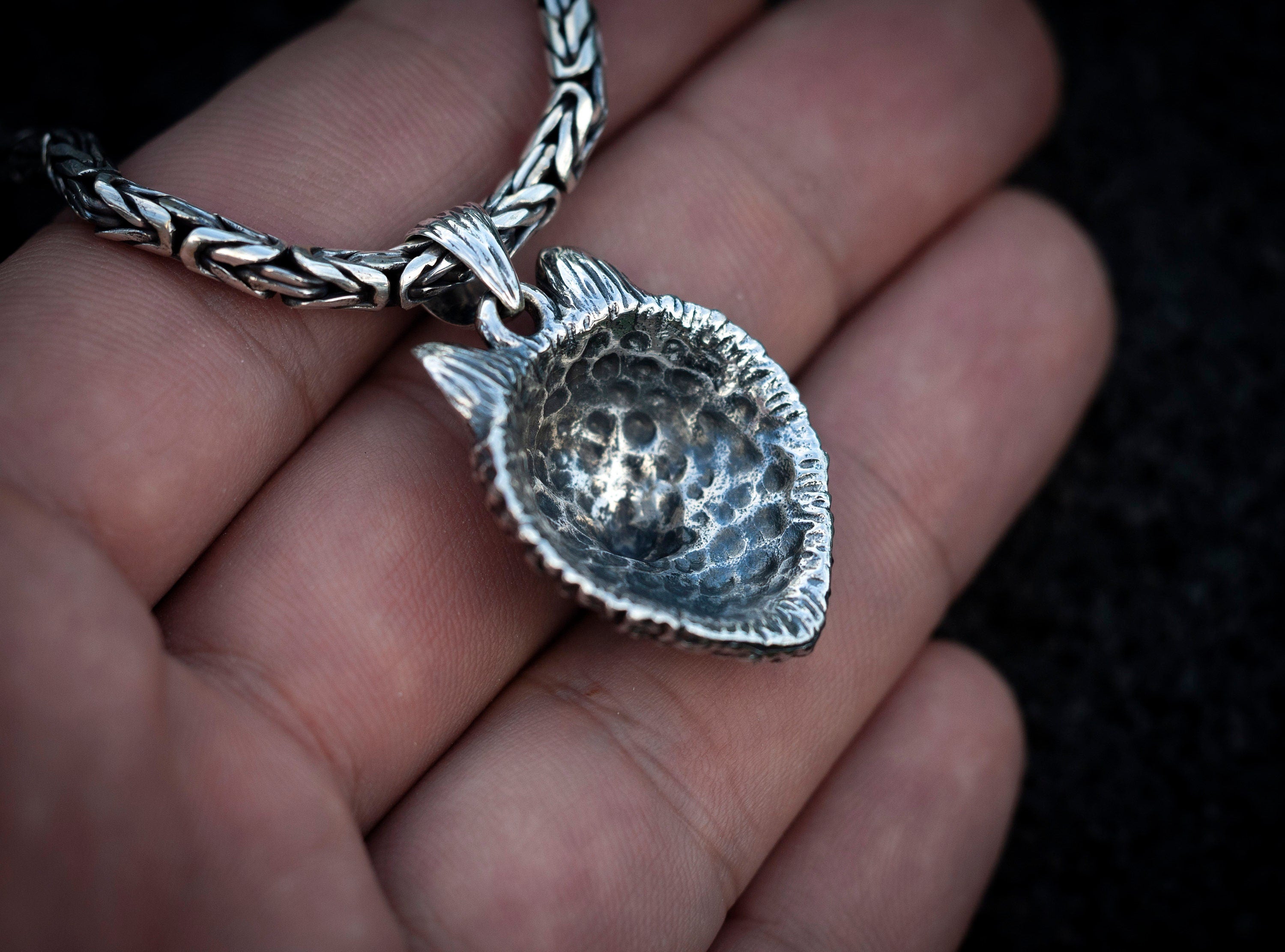 Wild Wolf Necklace | Wolf Head Pendant | Silver Wolf Men Necklace | Silver Animal Pendant | Animal Jewelry | Wolf Gift for Men