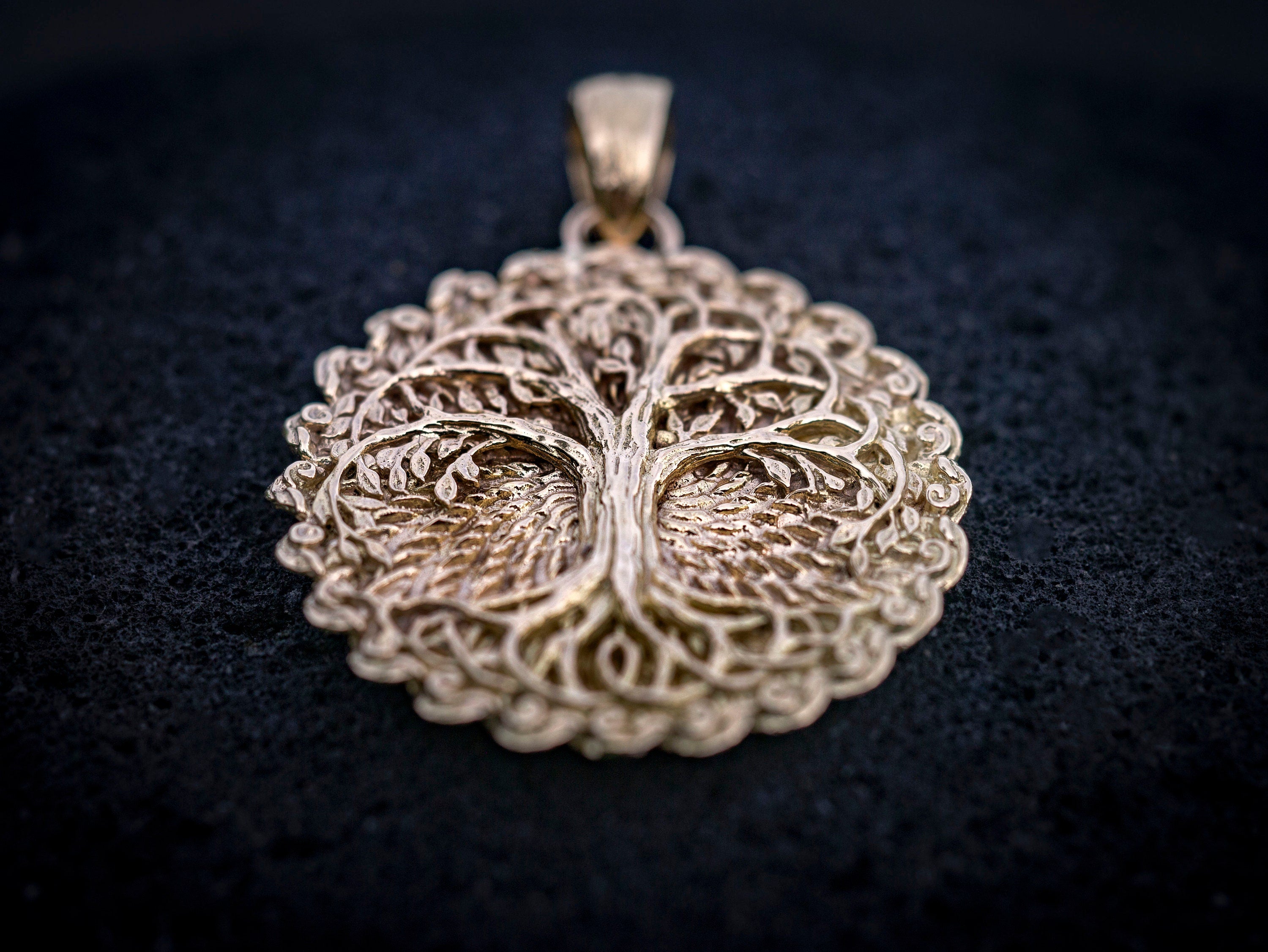 14K Gold Tree of Life Pendant