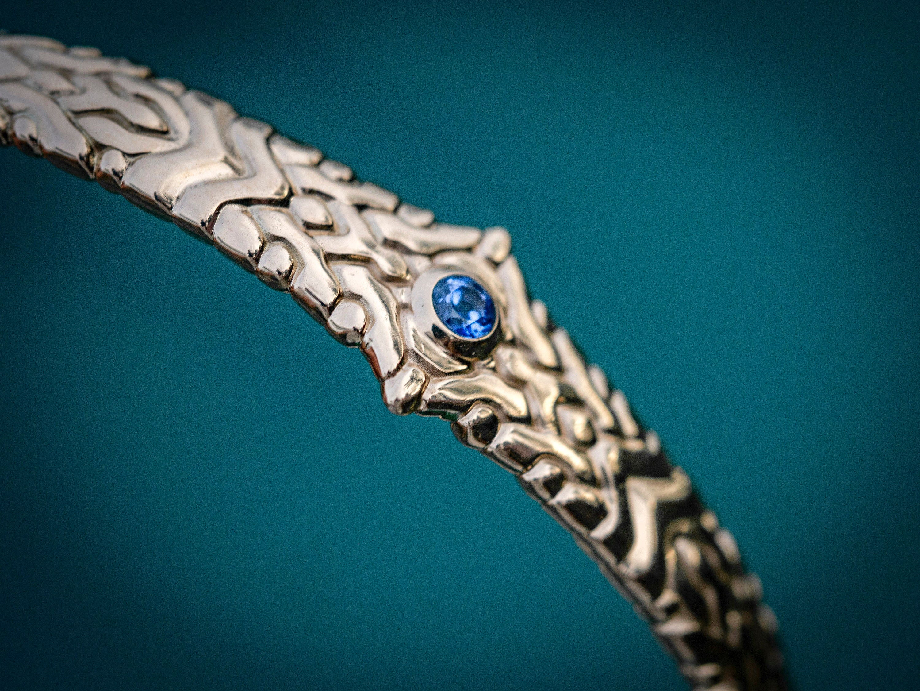 14K Solid Gold Geometric Bracelet