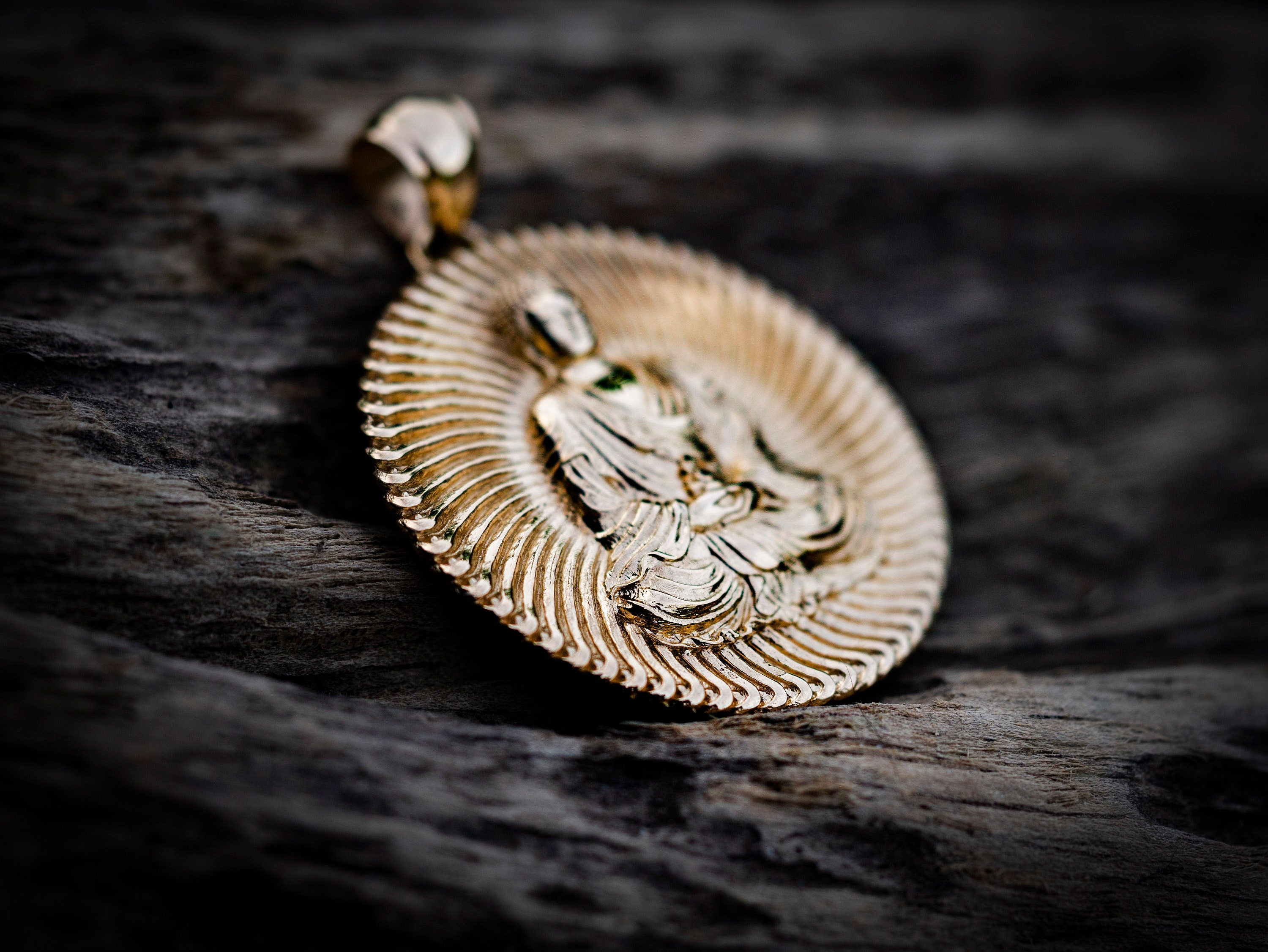 14K Gold Buddha Pendant