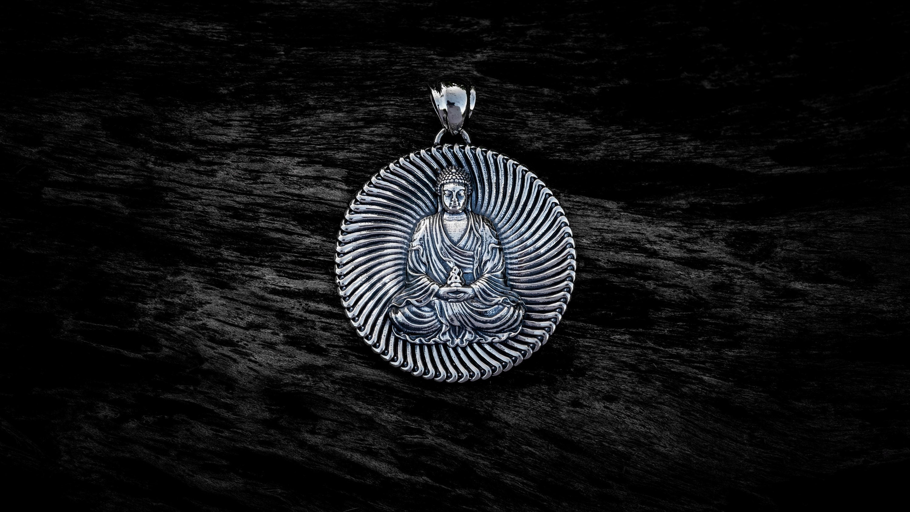 Silver Buddha Pendant