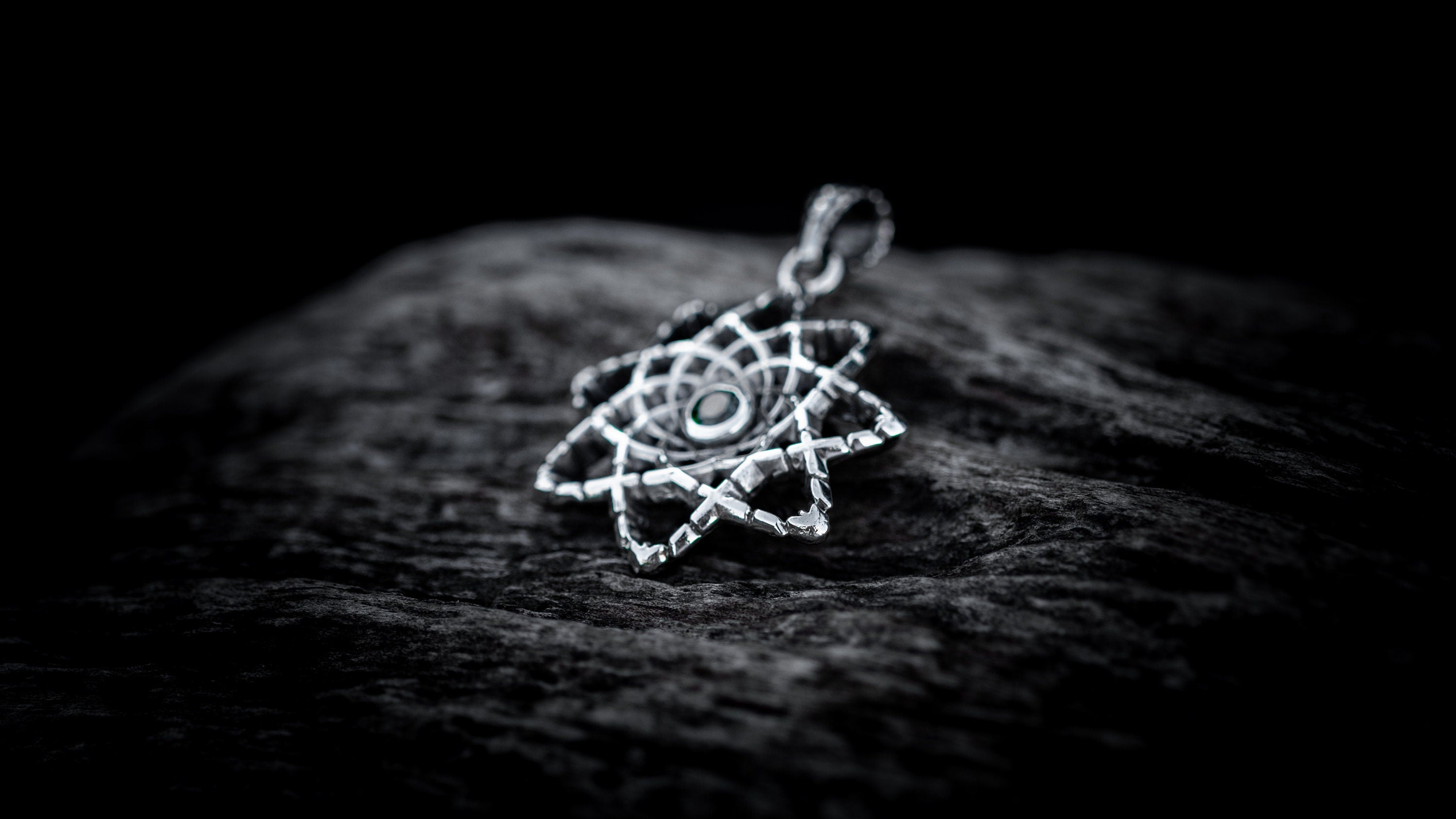 Sacred Geometry Mandala Pendant | Geometric Mandala Necklace 'Nucleus' | Cyberpunk Pendant | Futuristic Jewelry | Cyberpunk Clothing