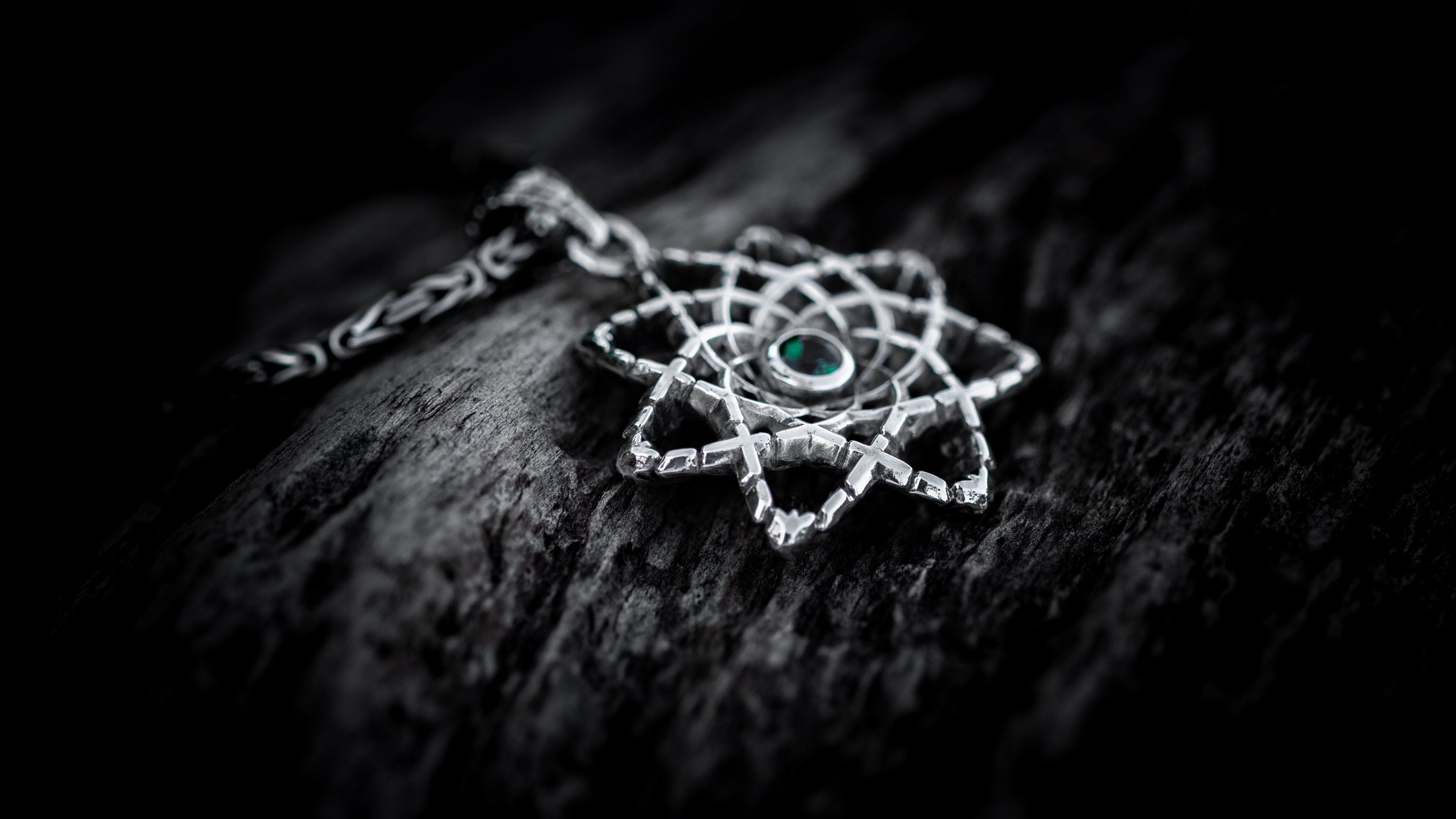Sacred Geometry Mandala Pendant | Geometric Mandala Necklace 'Nucleus' | Cyberpunk Pendant | Futuristic Jewelry | Cyberpunk Clothing