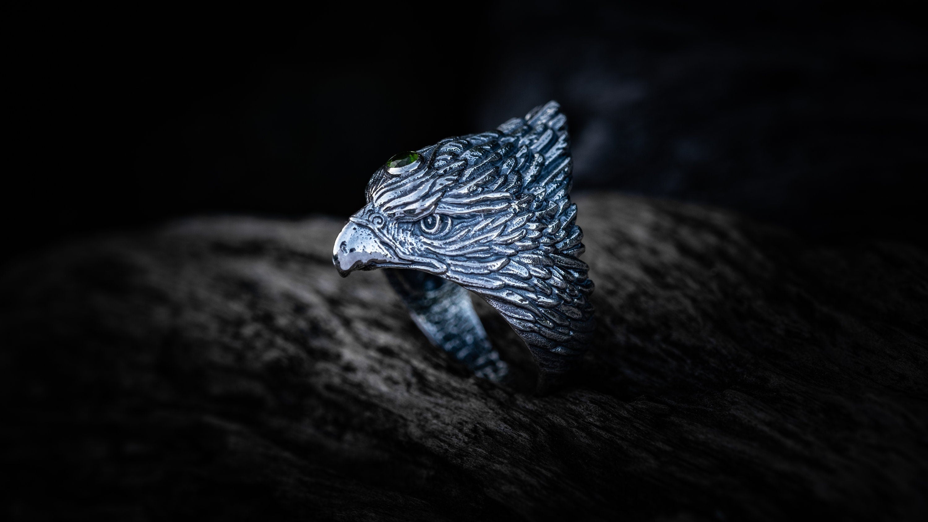 Silver Eagle Ring | Bald Eagle Ring Men | Silver Bird Ring | Eagle Head Ring | Silver Men Jewelry | Gift for Men | Cool rings