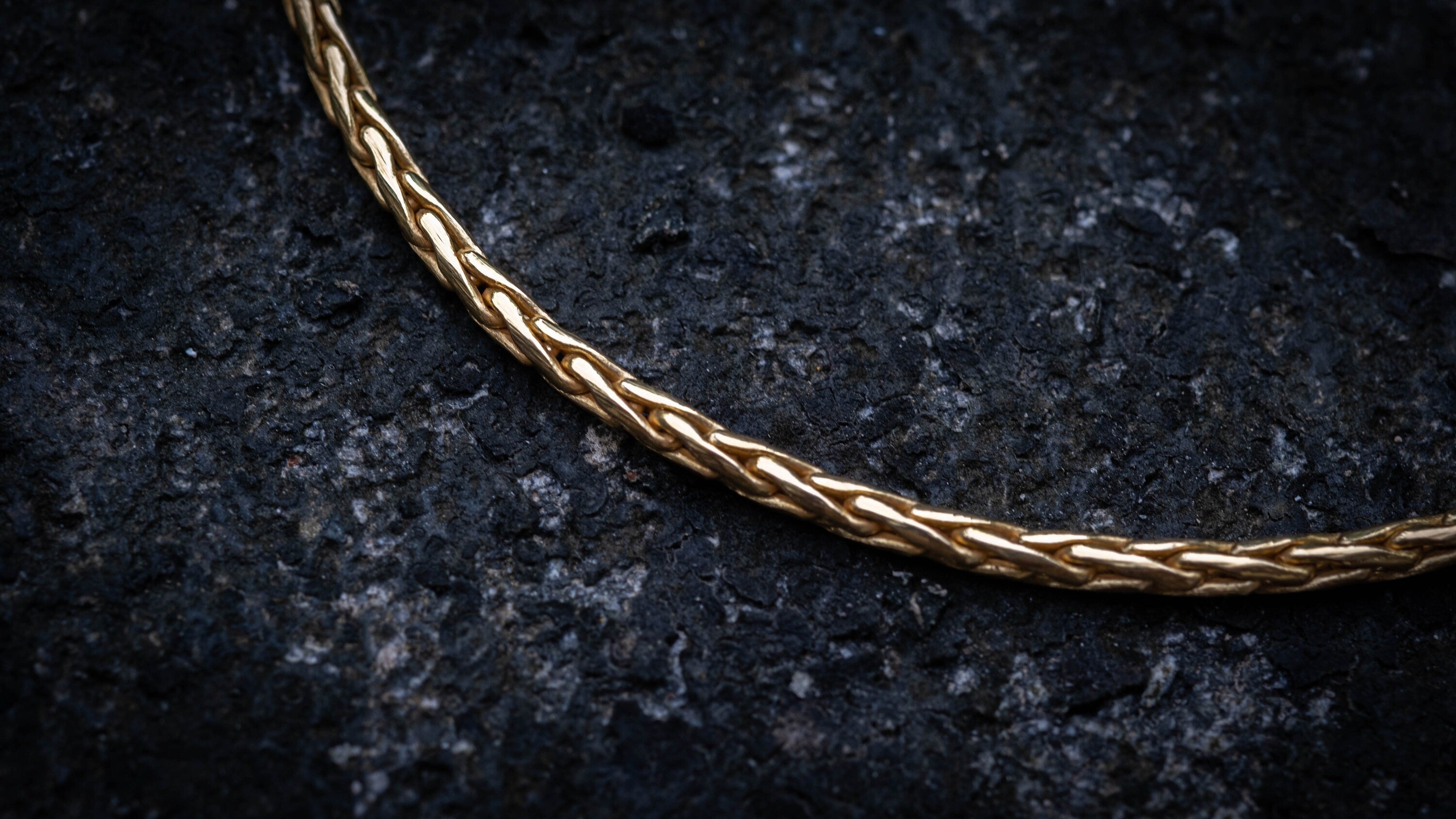 14K Solid Gold Chain 'Padian' | 2mm Gold Chain | Padian Gold Chain