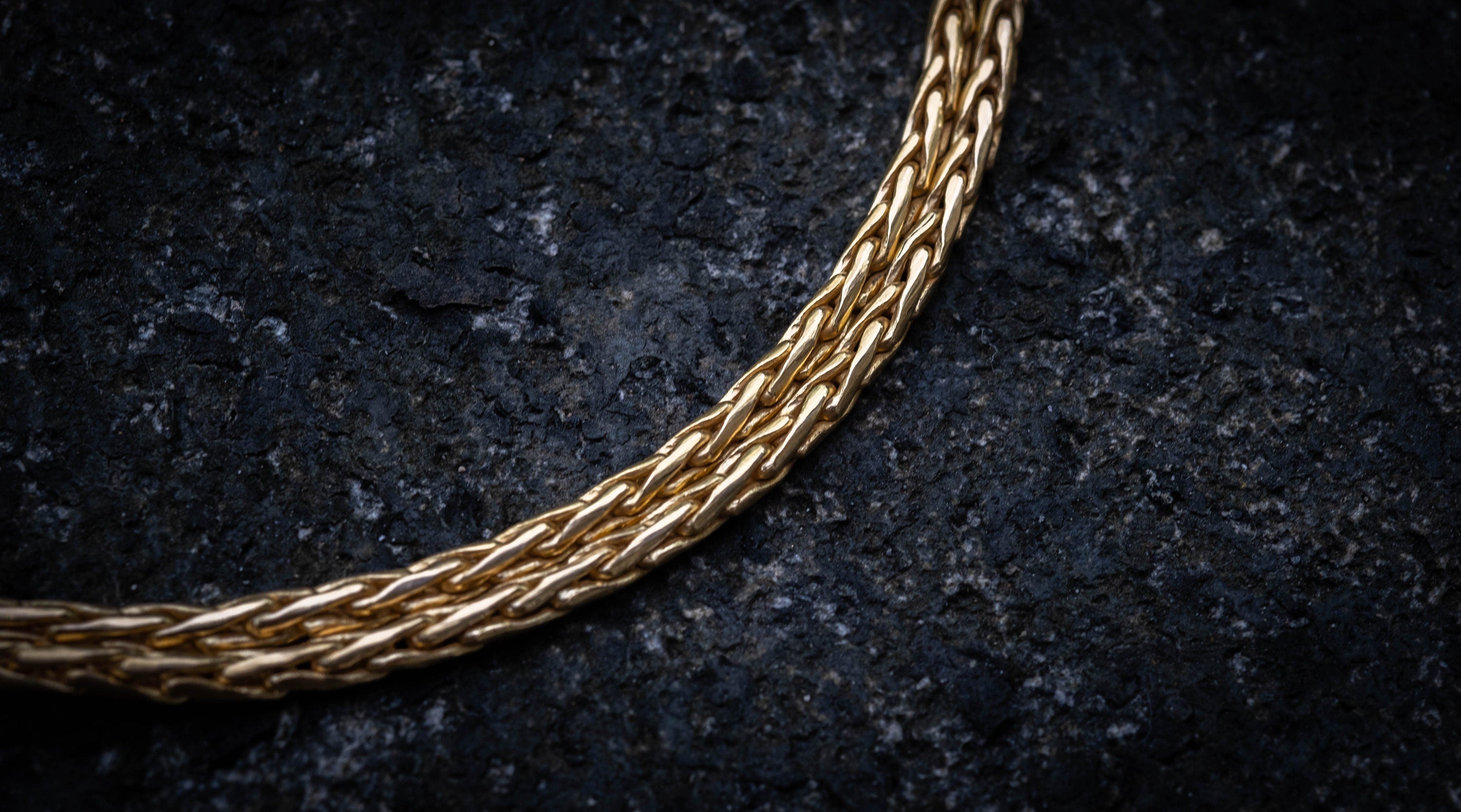 14K Solid Gold Chain 'Padian' | 2mm Gold Chain | Padian Gold Chain