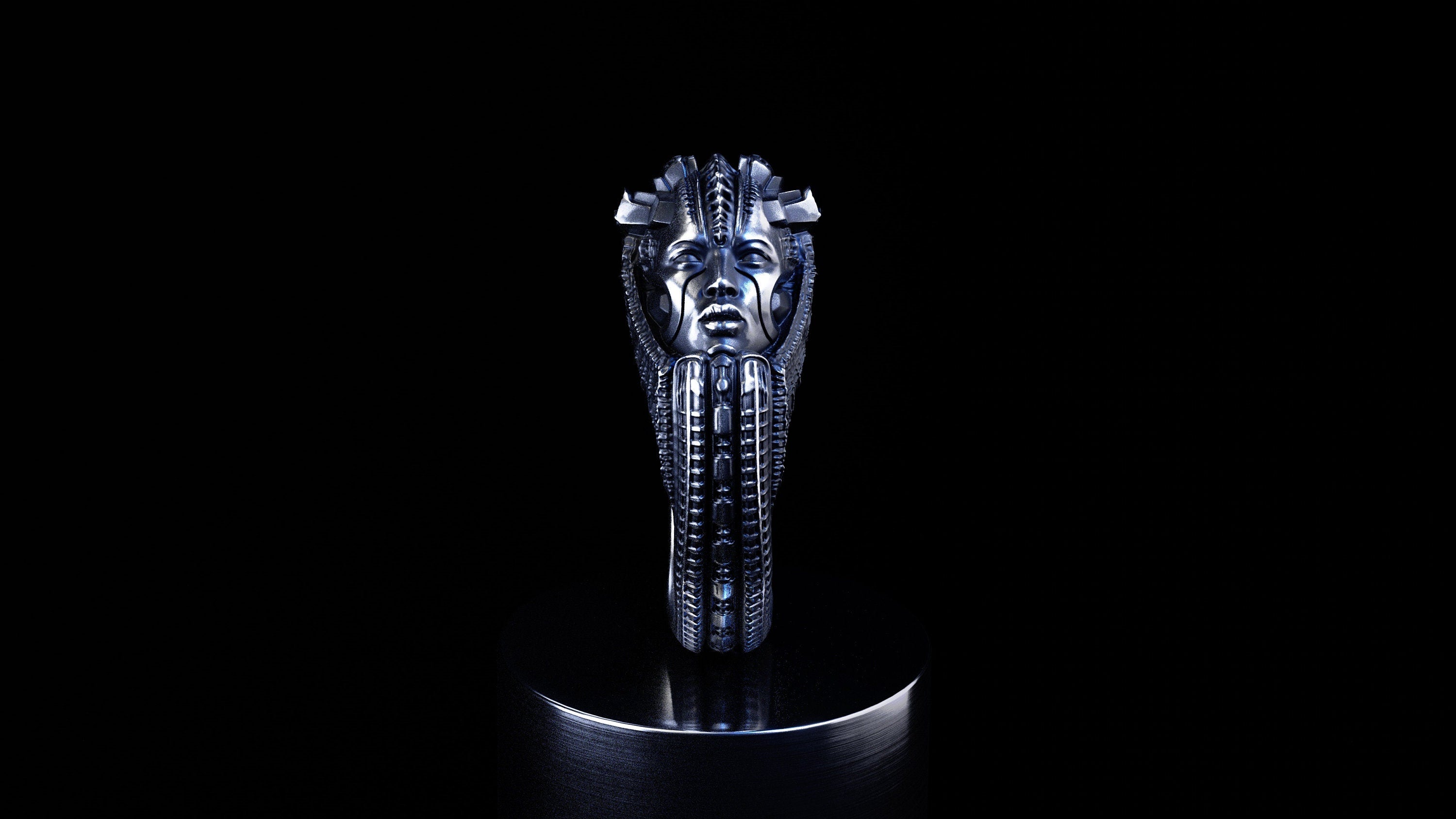 Alien Ring | Sci-Fi Space Ring | Xenomorph Ring | Alien Ring | Cyberpunk Jewelry | Futuristic ring | Hr Giger | Biomechanical Jewelry