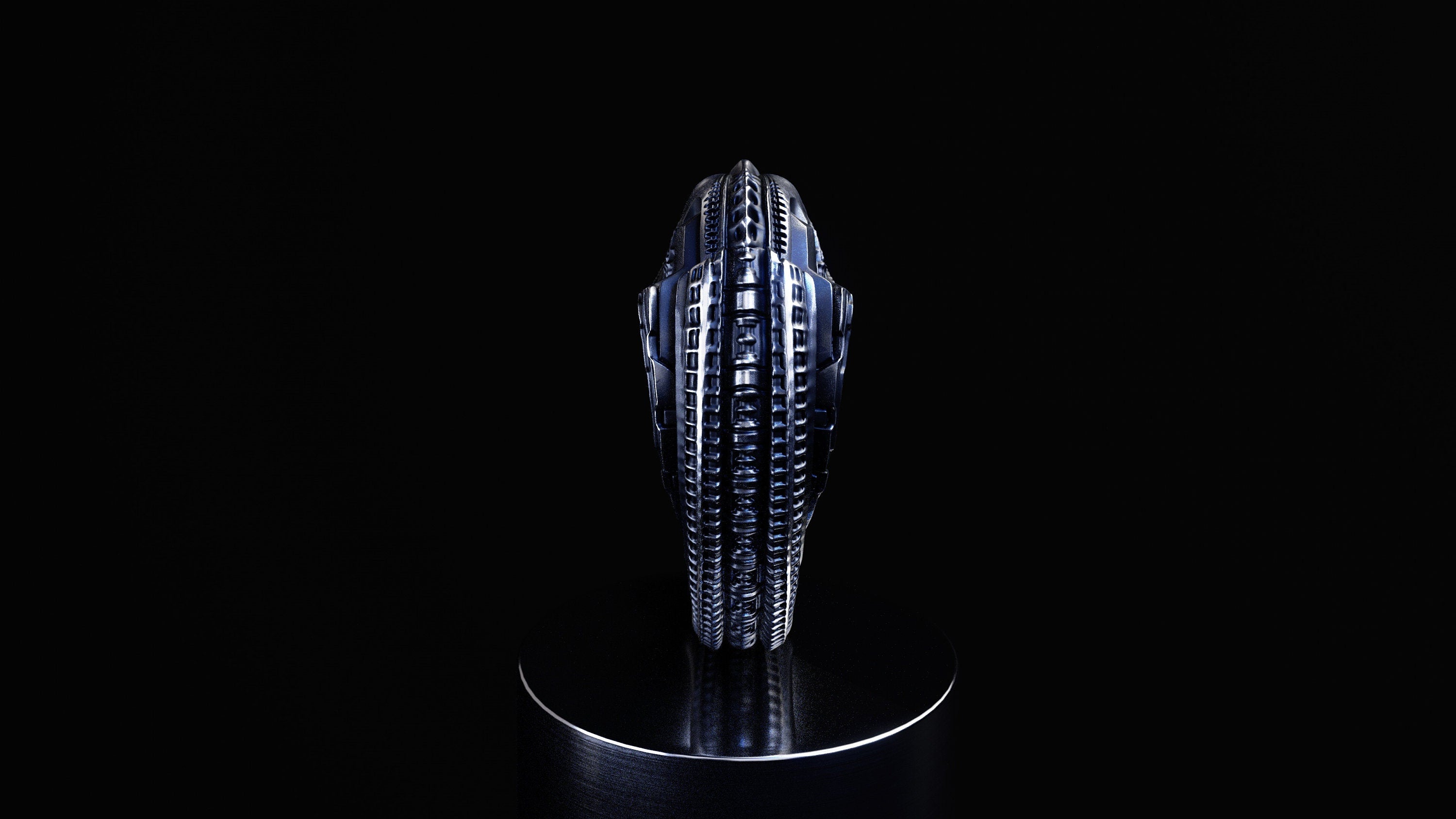 Alien Ring | Sci-Fi Space Ring | Xenomorph Ring | Alien Ring | Cyberpunk Jewelry | Futuristic ring | Hr Giger | Biomechanical Jewelry