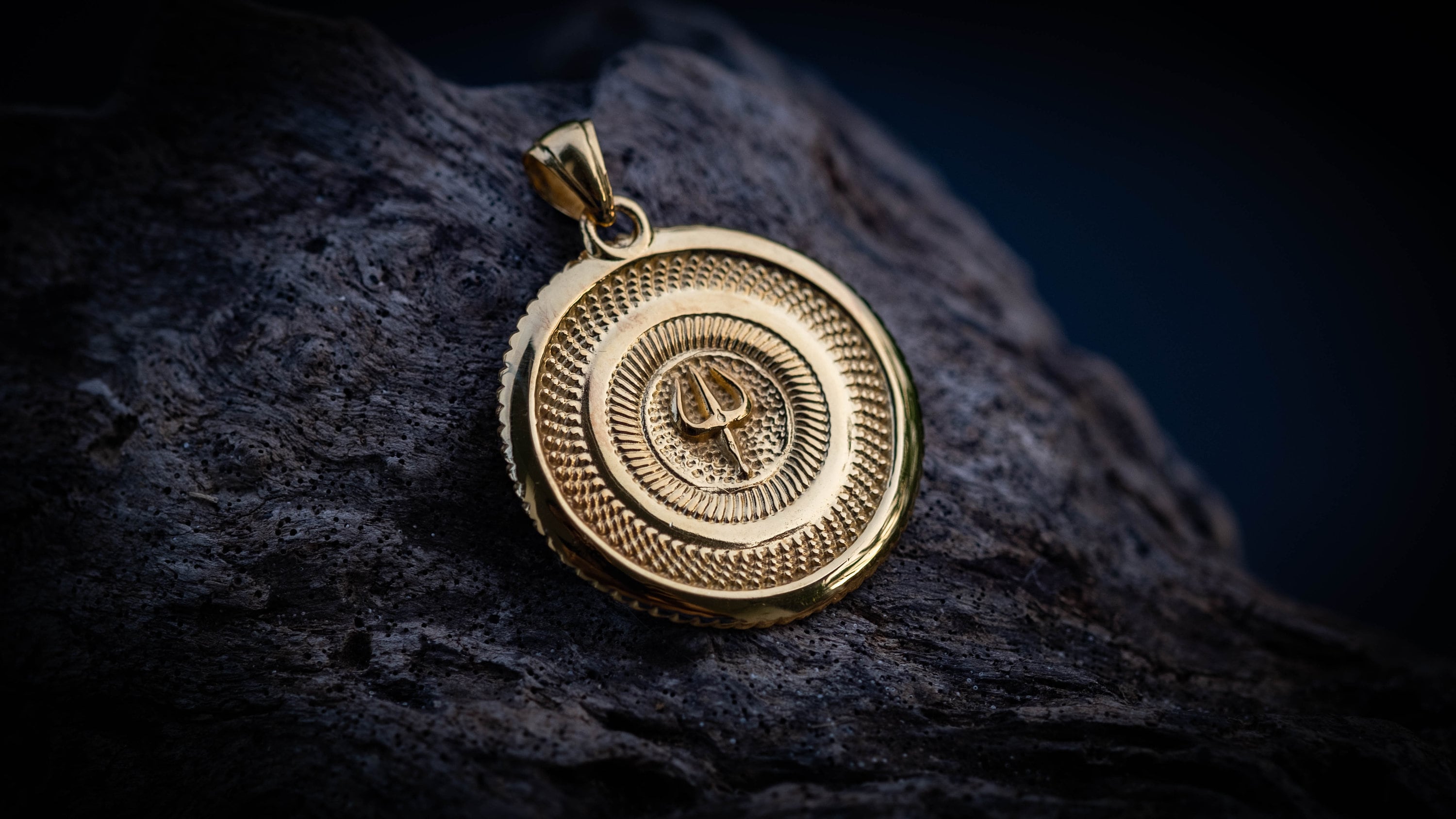 Gold Shiva Pendant