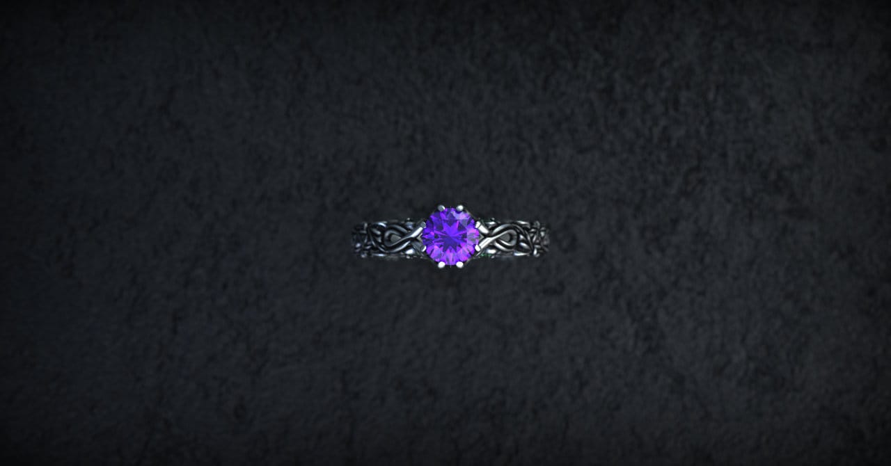 Victorian Engagement Ring | Silver Filigree Ring | Flower Engagement Ring | Art Deco Ring | Victorian Jewelry | Vintage Ring