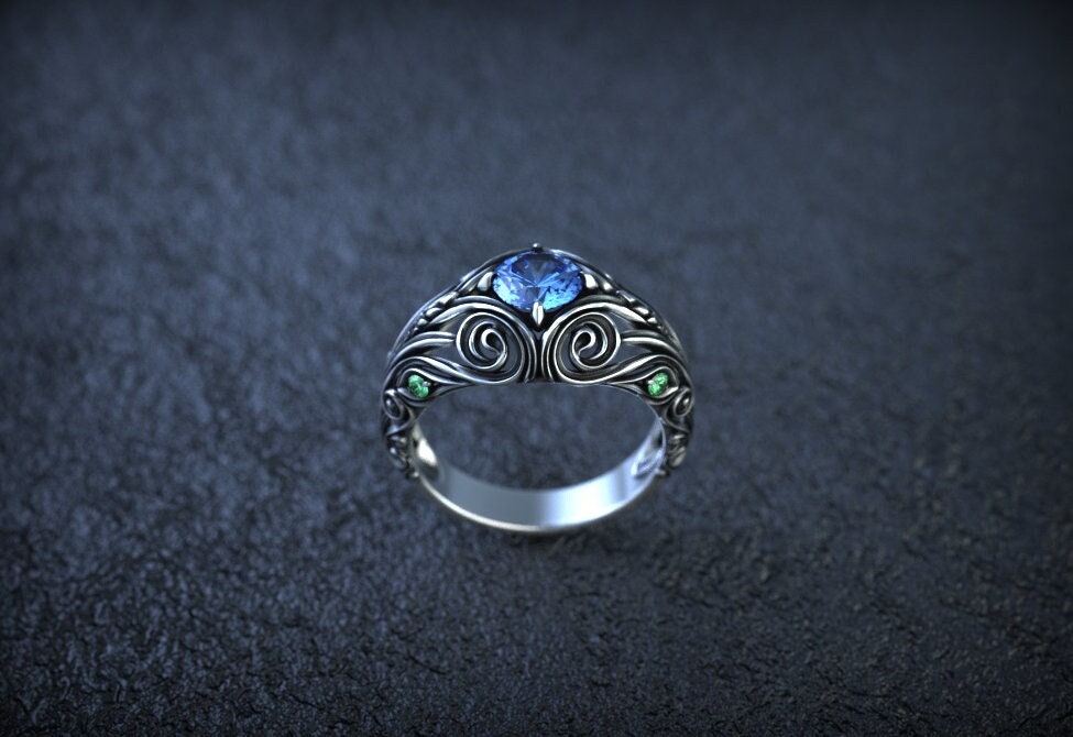 Victorian Engagement Ring | Silver Filigree Flower Ring | Art Deco Vintage Jewelry | Antique Style Engagement Ring | Unique Victorian Ring