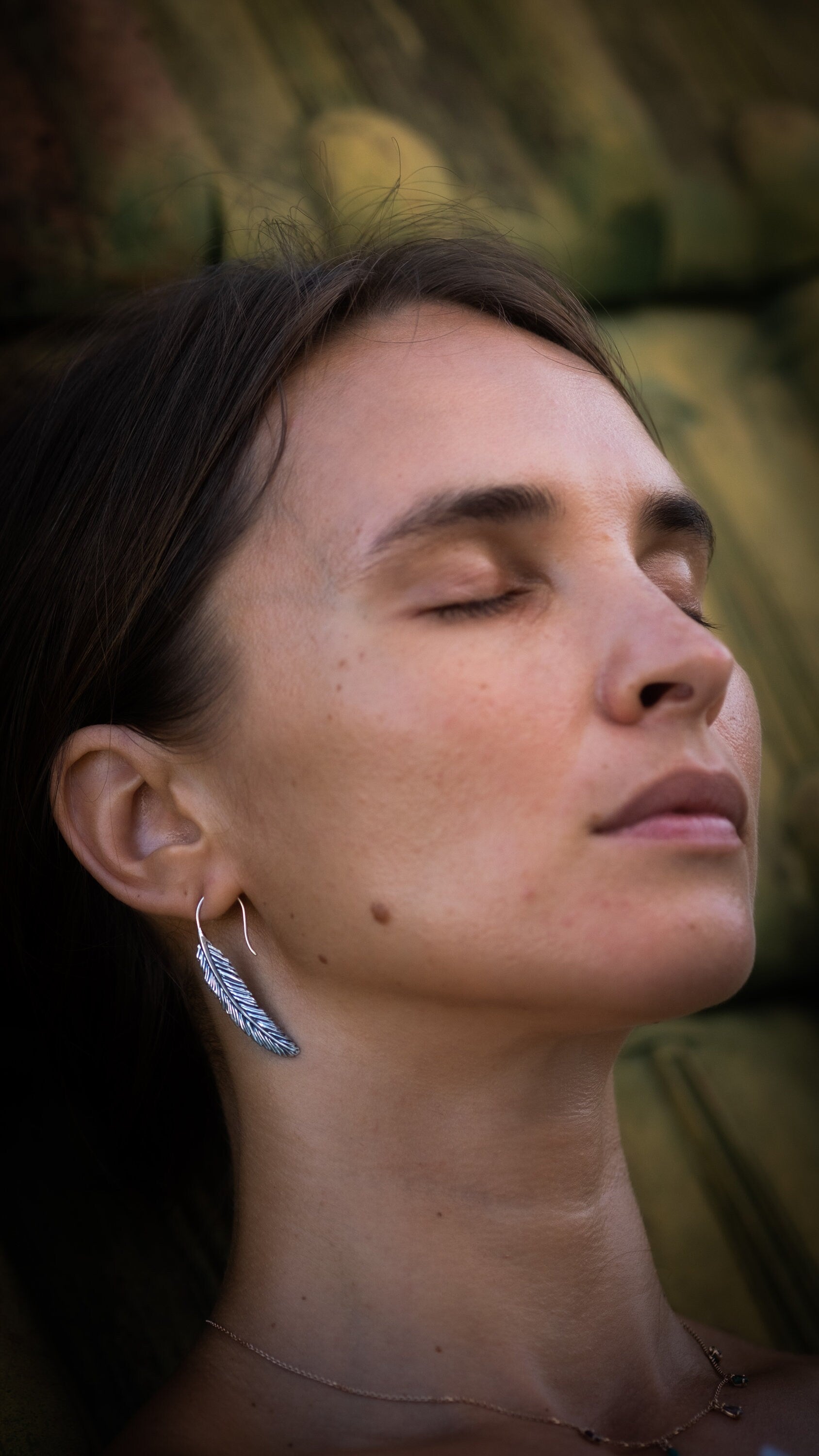 Sterling Silver Feather Earrings | Boho Feather Hoop Earrings | Silver Feather Jewelry | Handmade Boho Jewelry | Gift For Her