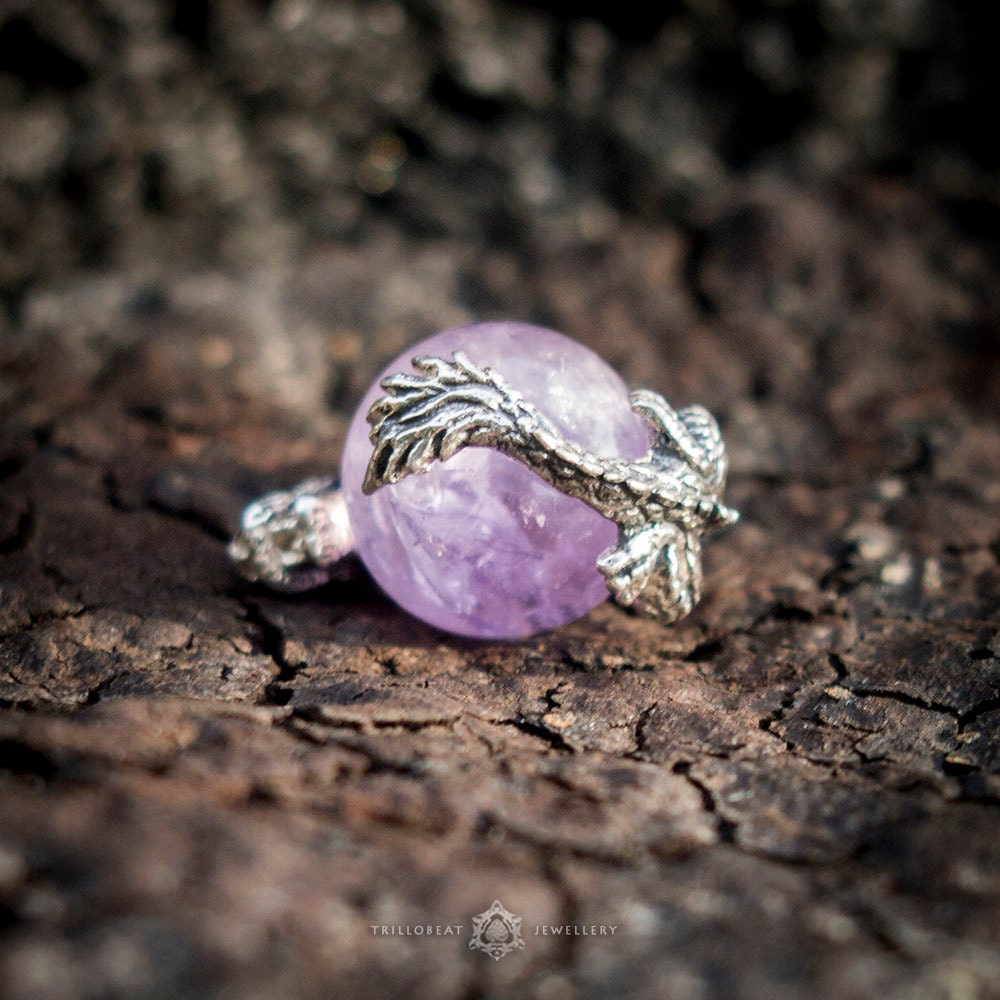 Dragon stone pendant | Dragon Charm | Baby dragon pendant | Chinese dragon pendant | Fantasy dragon pendant | Dragon pendant silver |