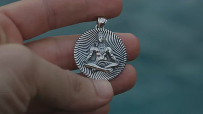 Lord Shiva Pendant | Silver Shiva Necklace  | Meditating Shiva Pendant  | Hindu Pendant  | Hindu Jewelry