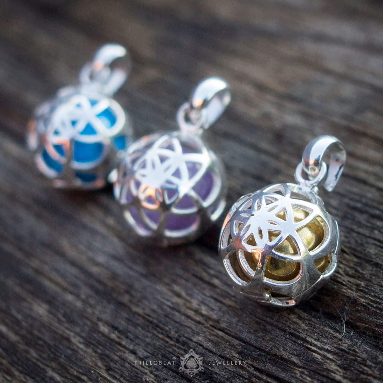 Flower Of Life Sacred Geometry Pendant 'Crystal Ball'