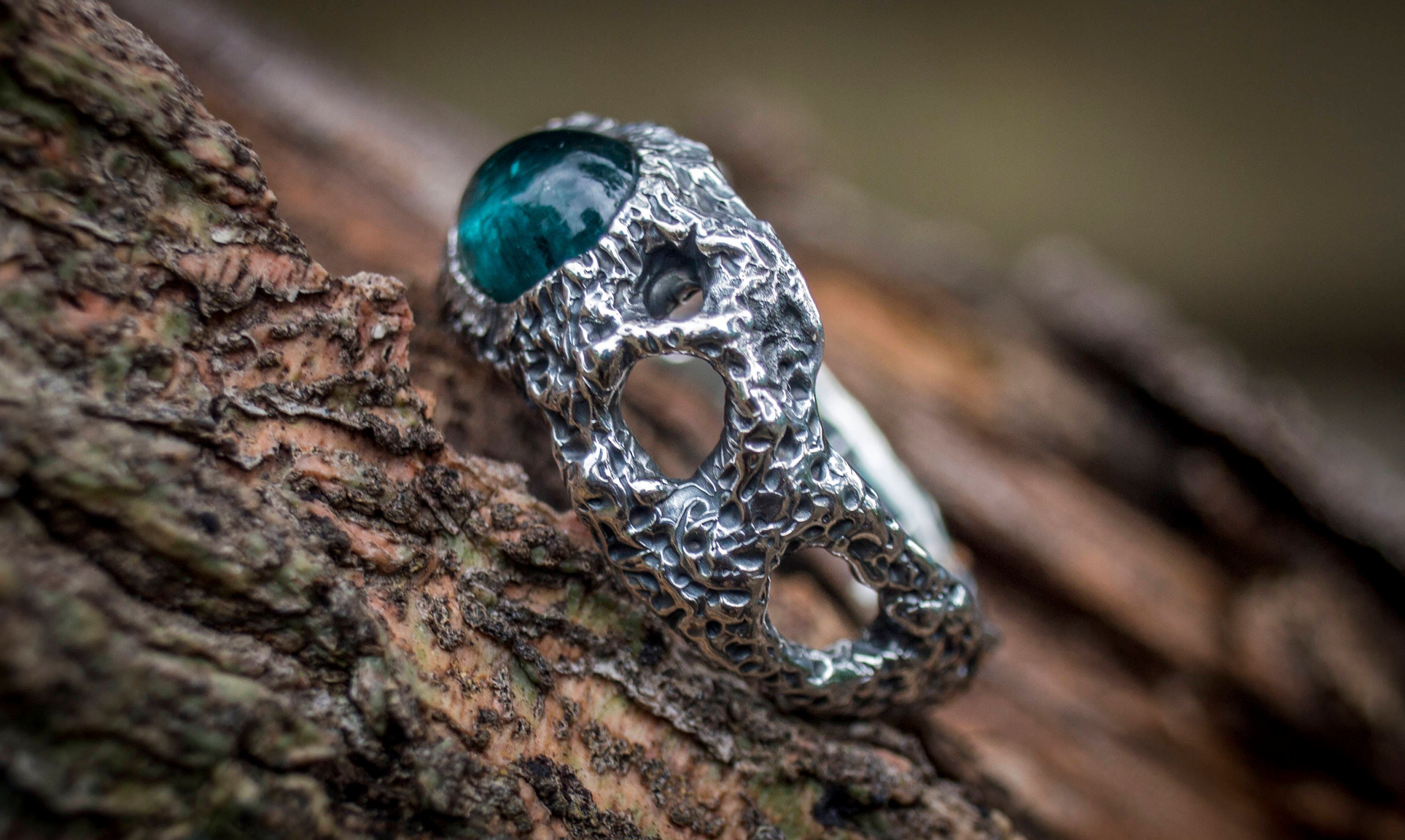 Blue Tourmaline Ring