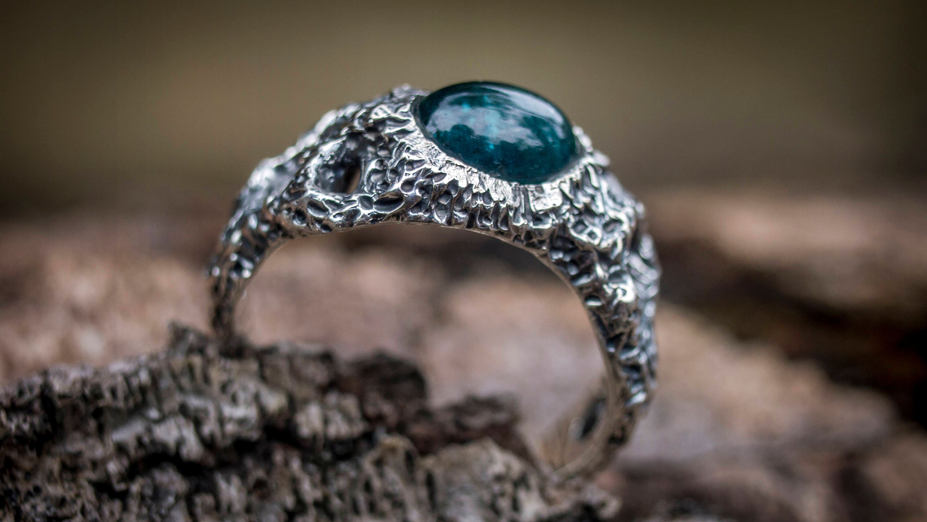 Blue Tourmaline Ring