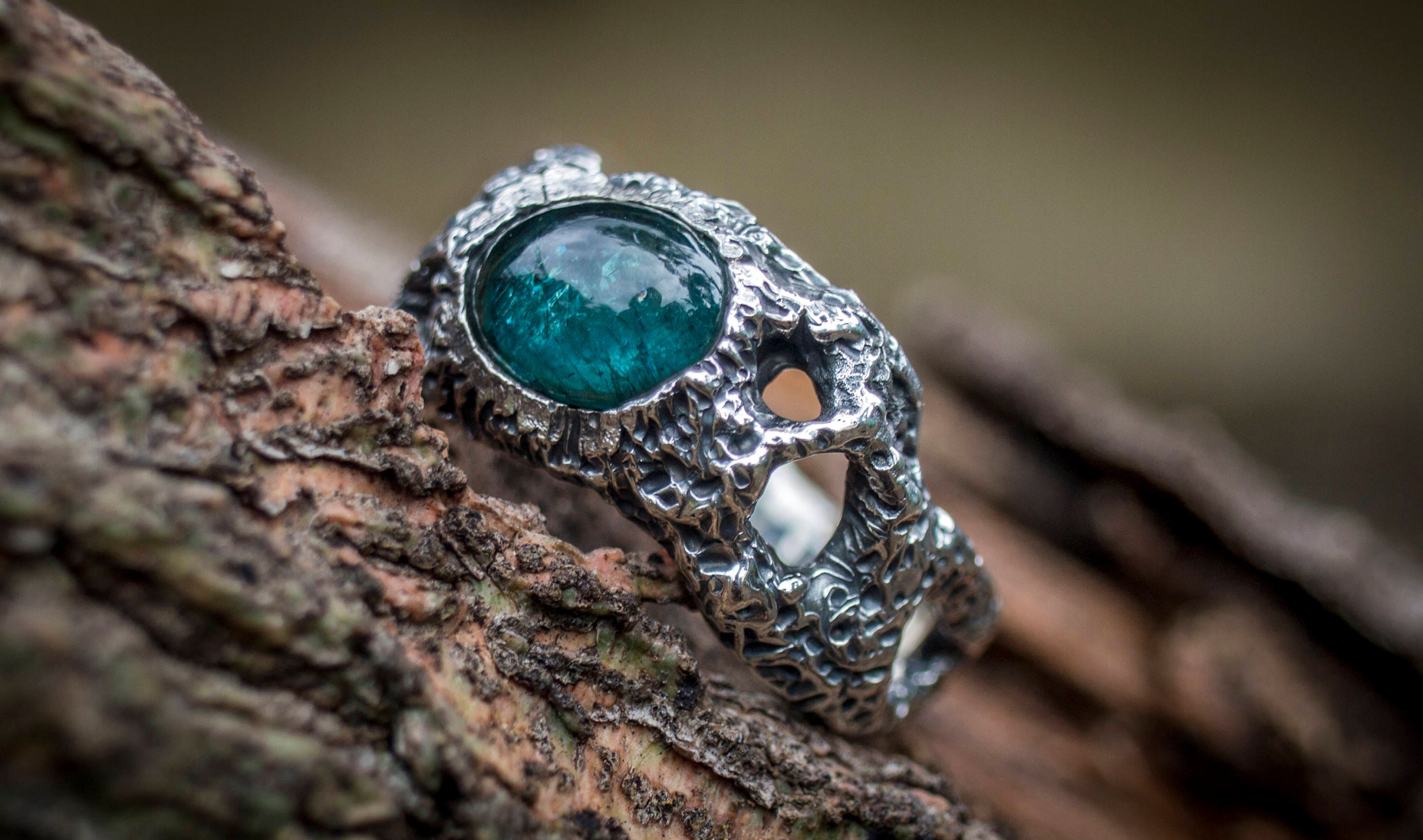 Blue Tourmaline Ring