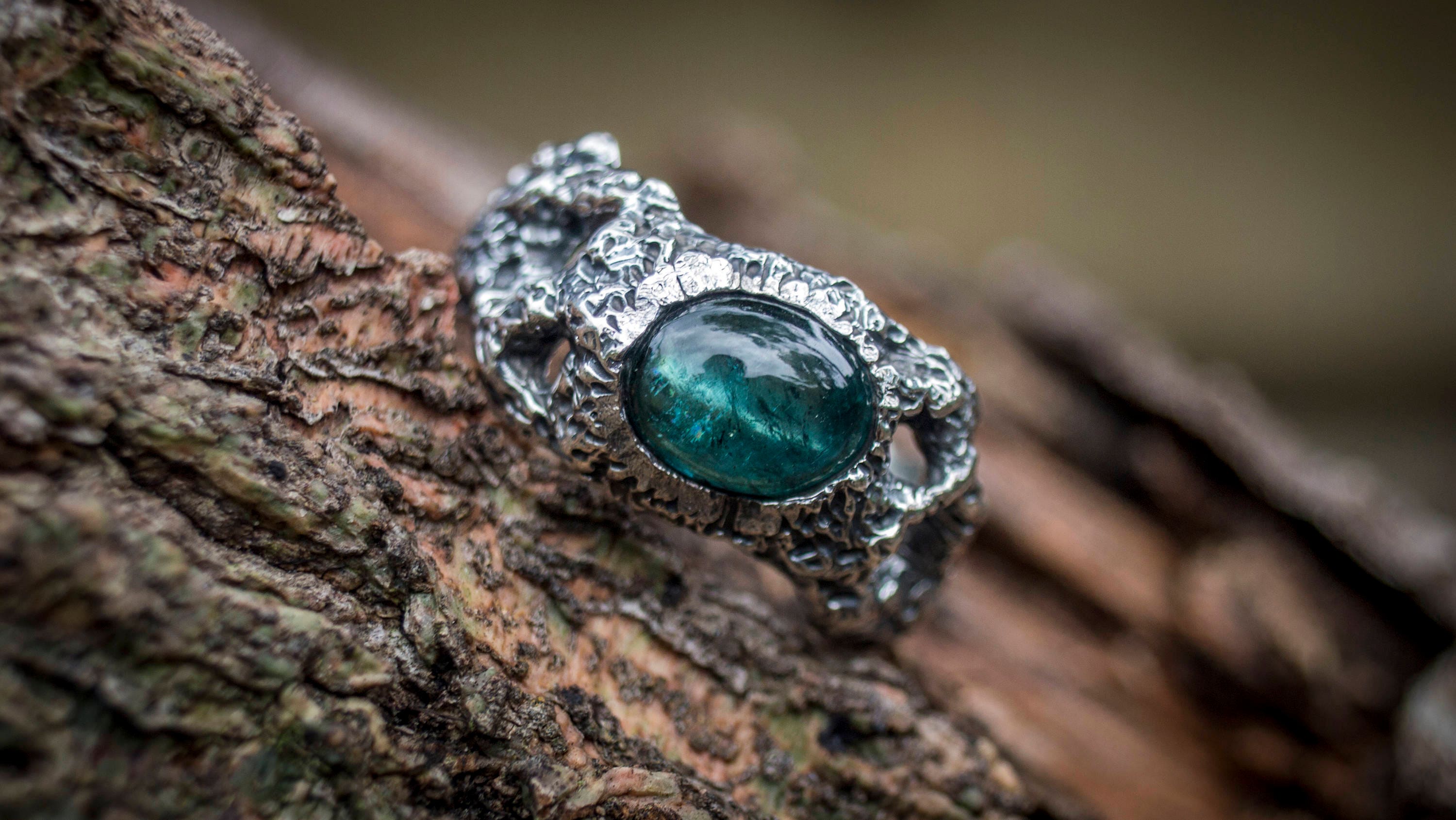 Blue Tourmaline Ring