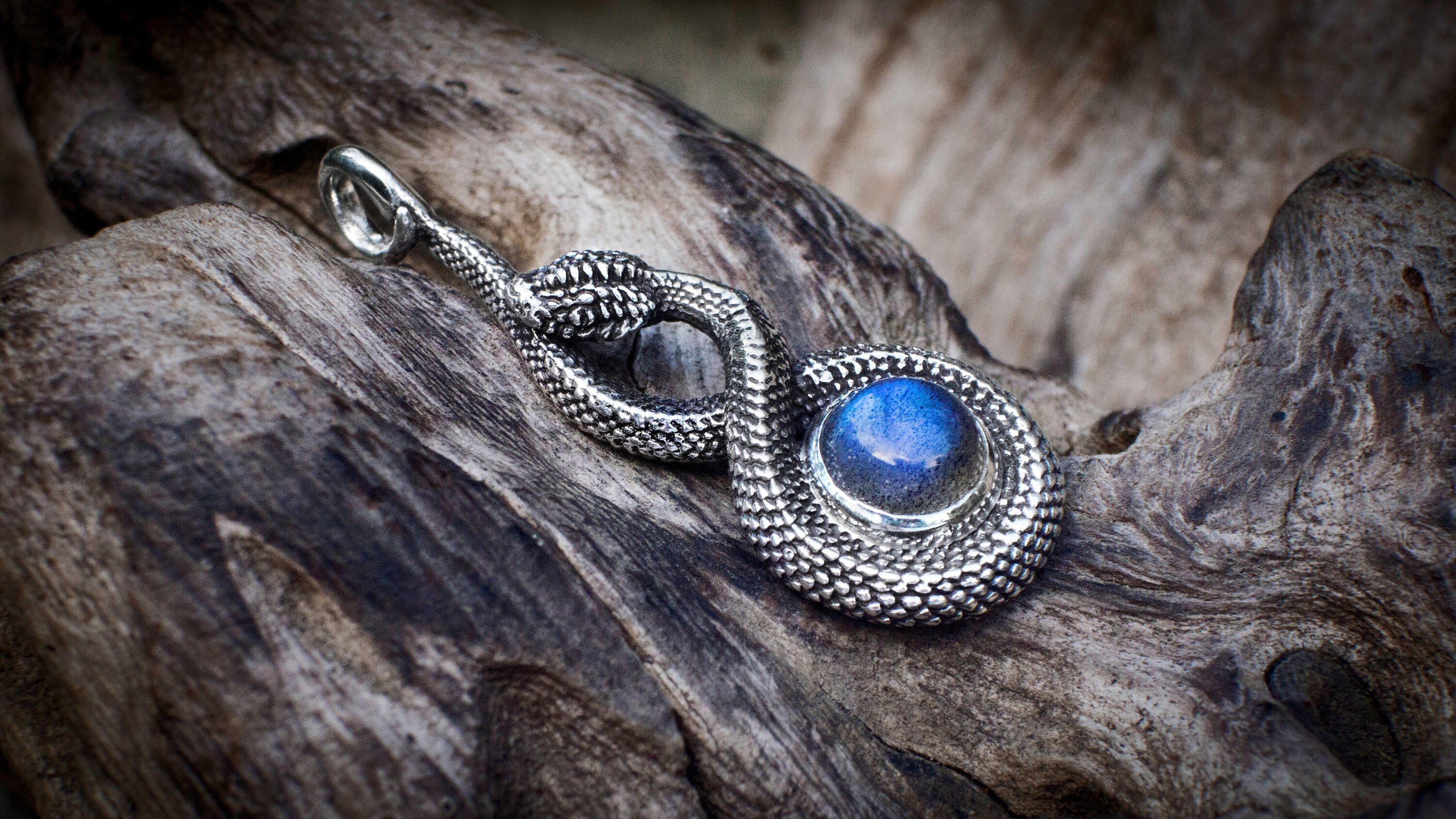 Silver Snake Pendant