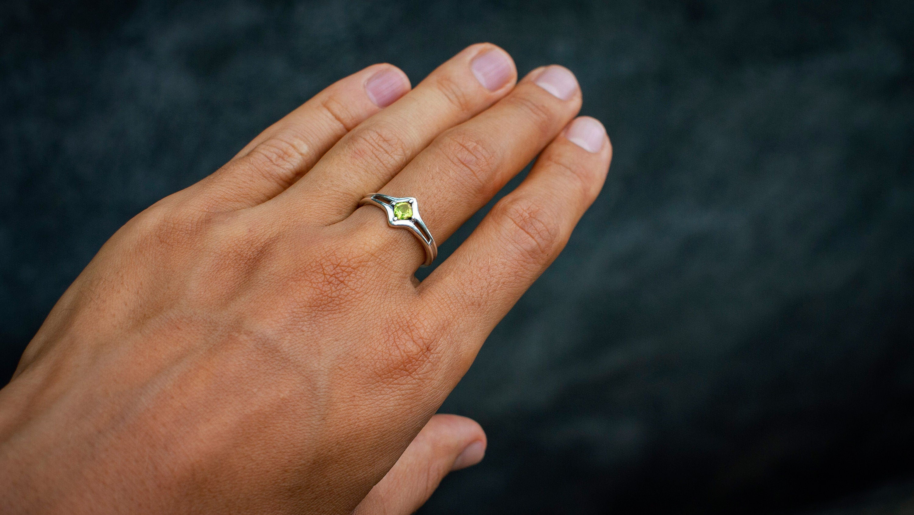 Garnet Engagement Ring