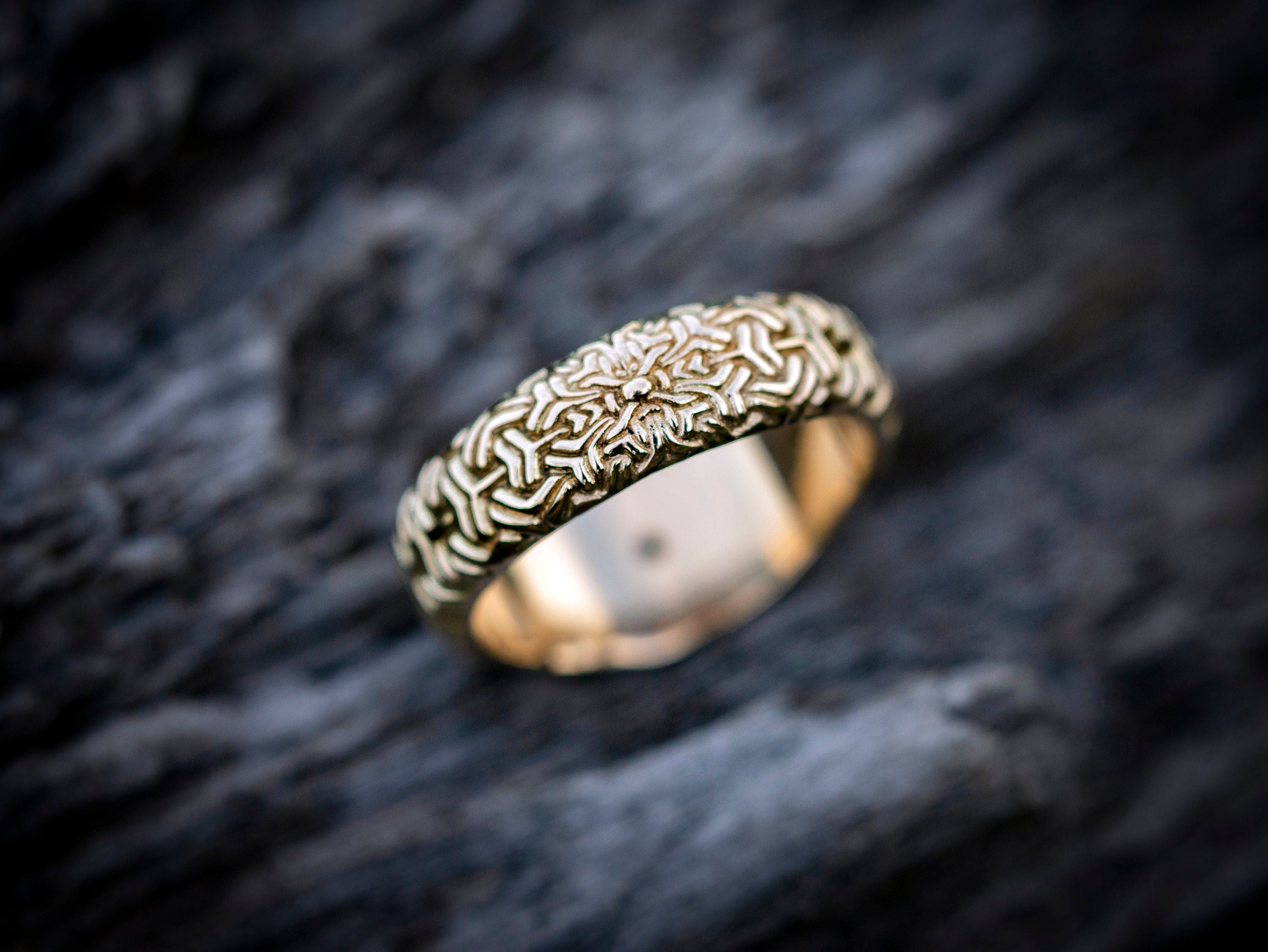 14K Gold Geometric Ring