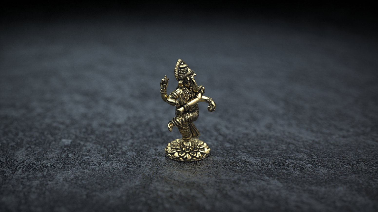 Gold Ganesha Statue